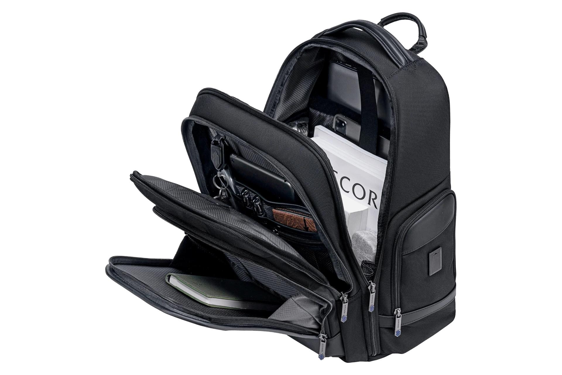 نمای فضای داخلی کوله پشتی لپ تاپ آرکتیک هانتر B00683 مناسب 15.6 اینچ