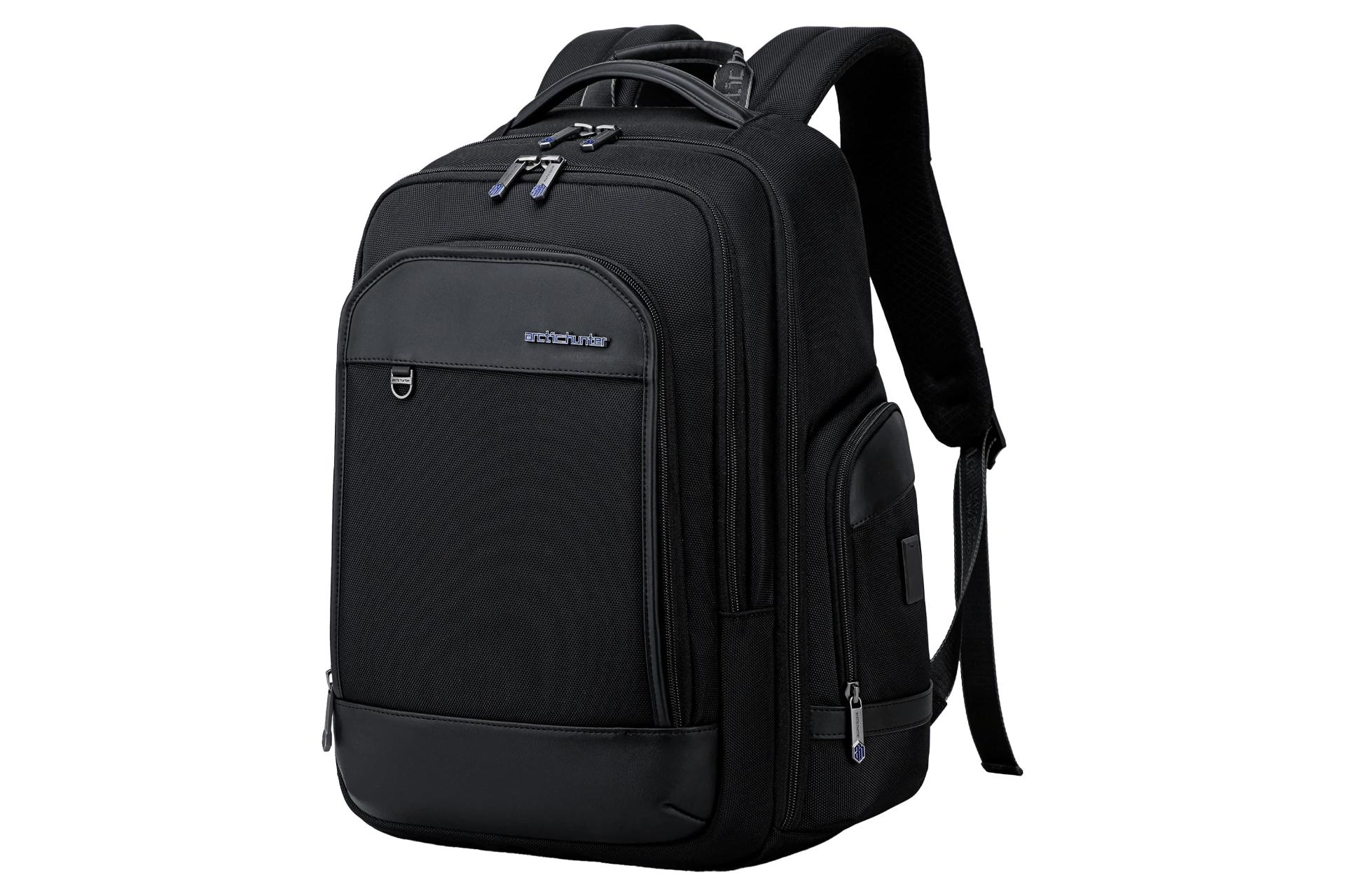 نمای نیمرخ کوله پشتی لپ تاپ آرکتیک هانتر B00683 مناسب 15.6 اینچ با نمایش لبه سمت راست