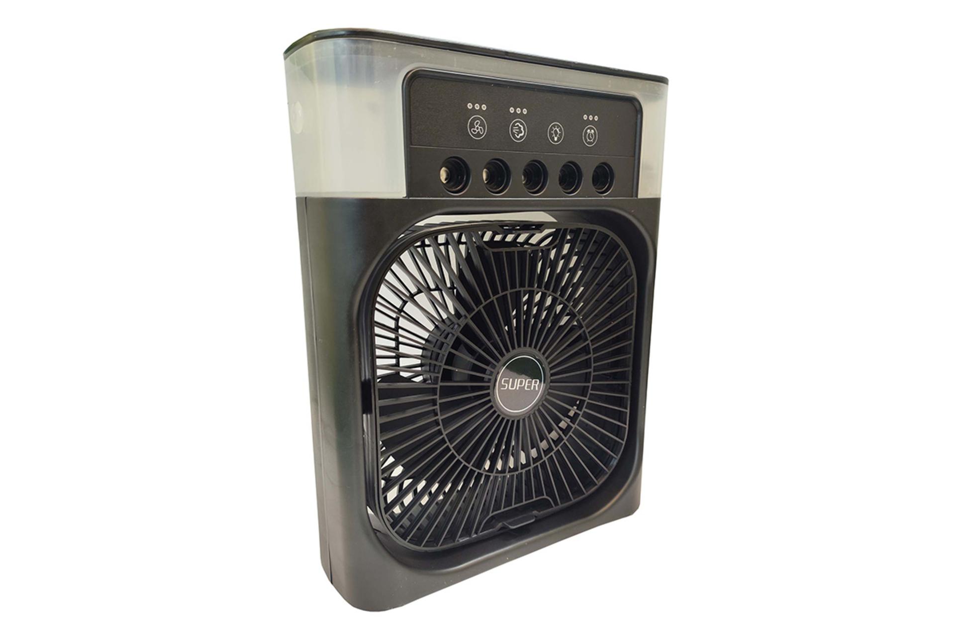 مرجع متخصصين ايران پنكه كوچك روميزي مدل مه پاش Mini Mist Fan 3in1 Air Cooler