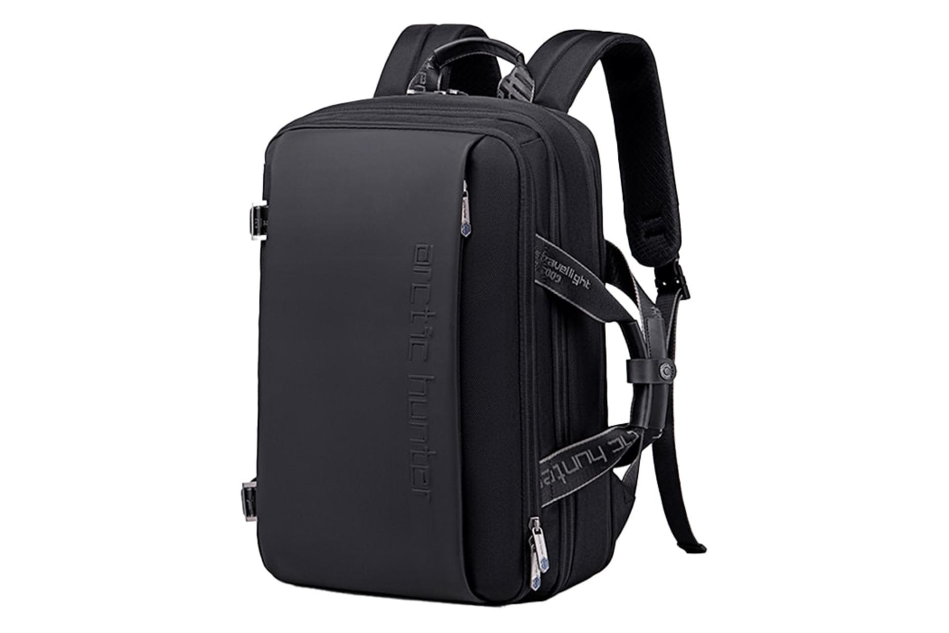 نمای نیمرخ کوله پشتی لپ تاپ آرکتیک هانتر B00540 مناسب 15.6 اینچ با نمایش لبه سمت چپ