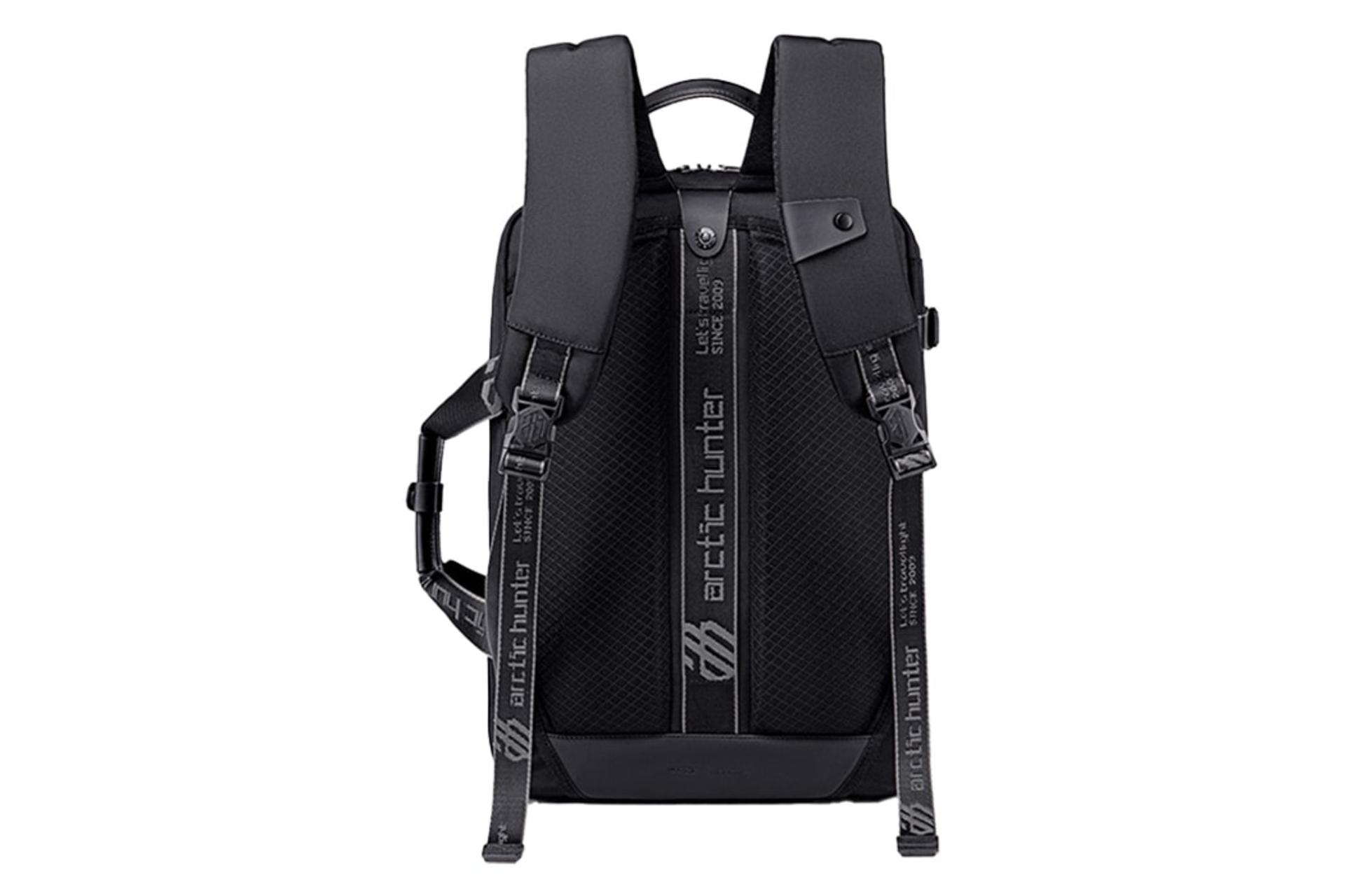 نمای پشت کوله پشتی لپ تاپ آرکتیک هانتر B00540 مناسب 15.6 اینچ با نمایش لوگو و بندها