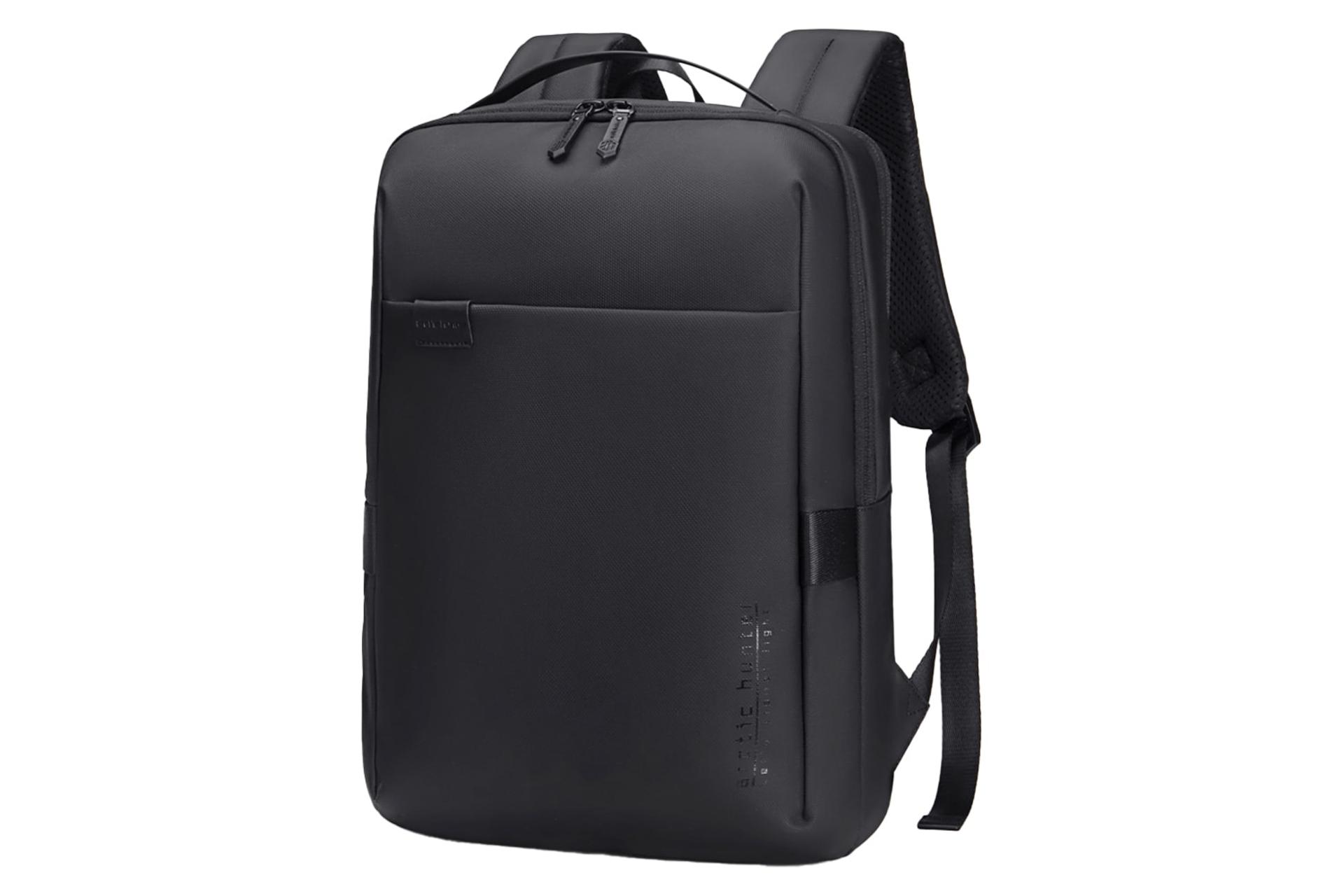 نمای نیمرخ کوله پشتی لپ تاپ آرکتیک هانتر B00574 مناسب 14 اینچ با نمایش لبه سمت راست رنگ مشکی