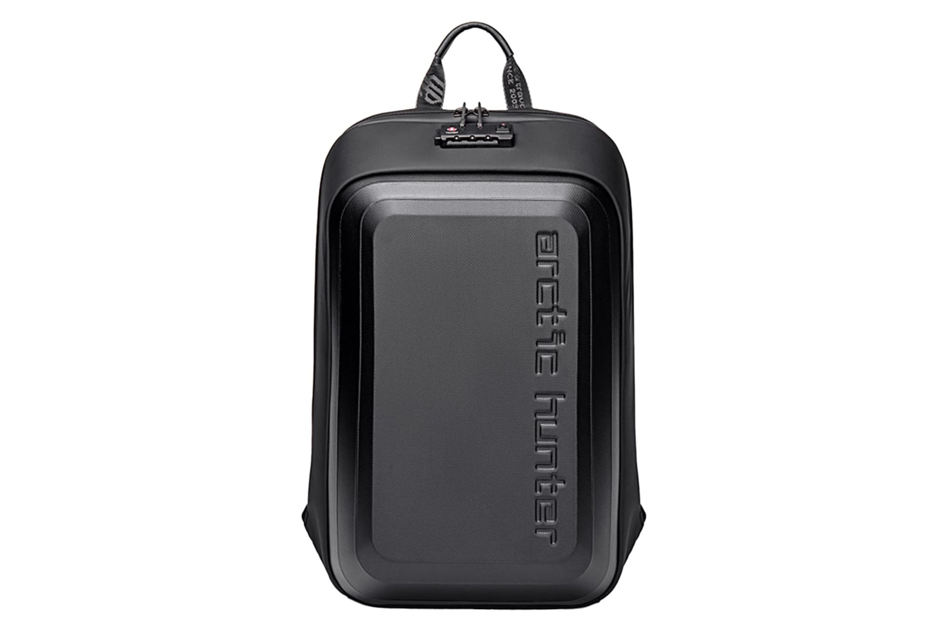 نمای جلوی کوله پشتی لپ تاپ آرکتیک هانتر B00451 مناسب 15.6 اینچ با نمایش لوگو و دسته