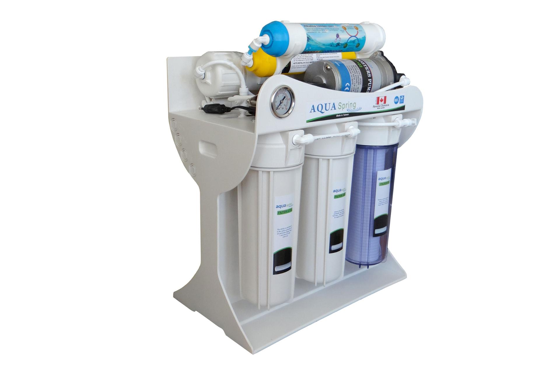 نمای کناری دستگاه تصفیه آب آکوا اسپرینگ AQUA Spring AQ SF1800