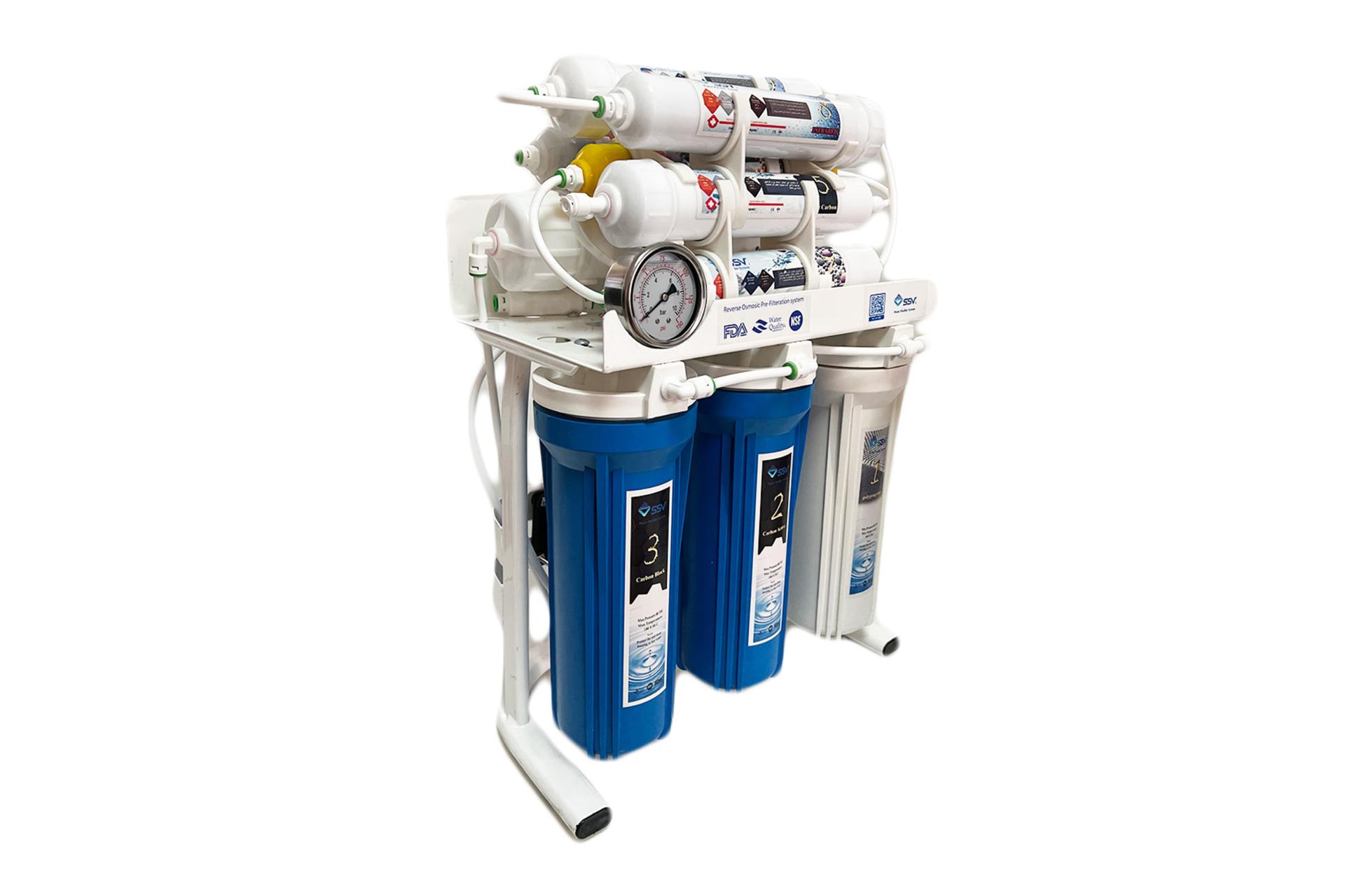 نمای کناری دستگاه تصفیه آب اس اس وی SSV BlueMaxTec X1050