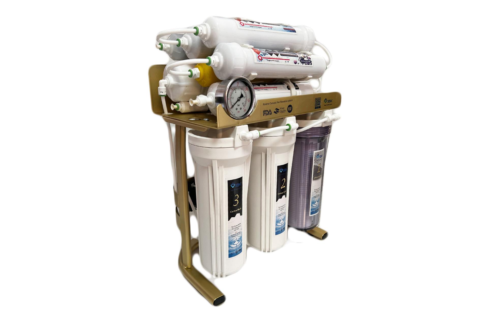 نمای کناری دستگاه تصفیه آب اس اس وی SSV MaxGold 2W X1150