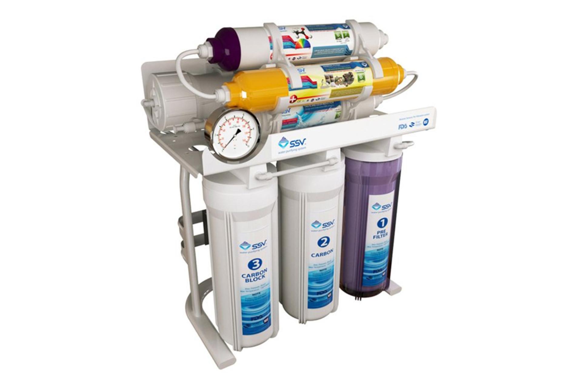 نمای کناری دستگاه تصفیه آب اس اس وی SSV MaxTec X700