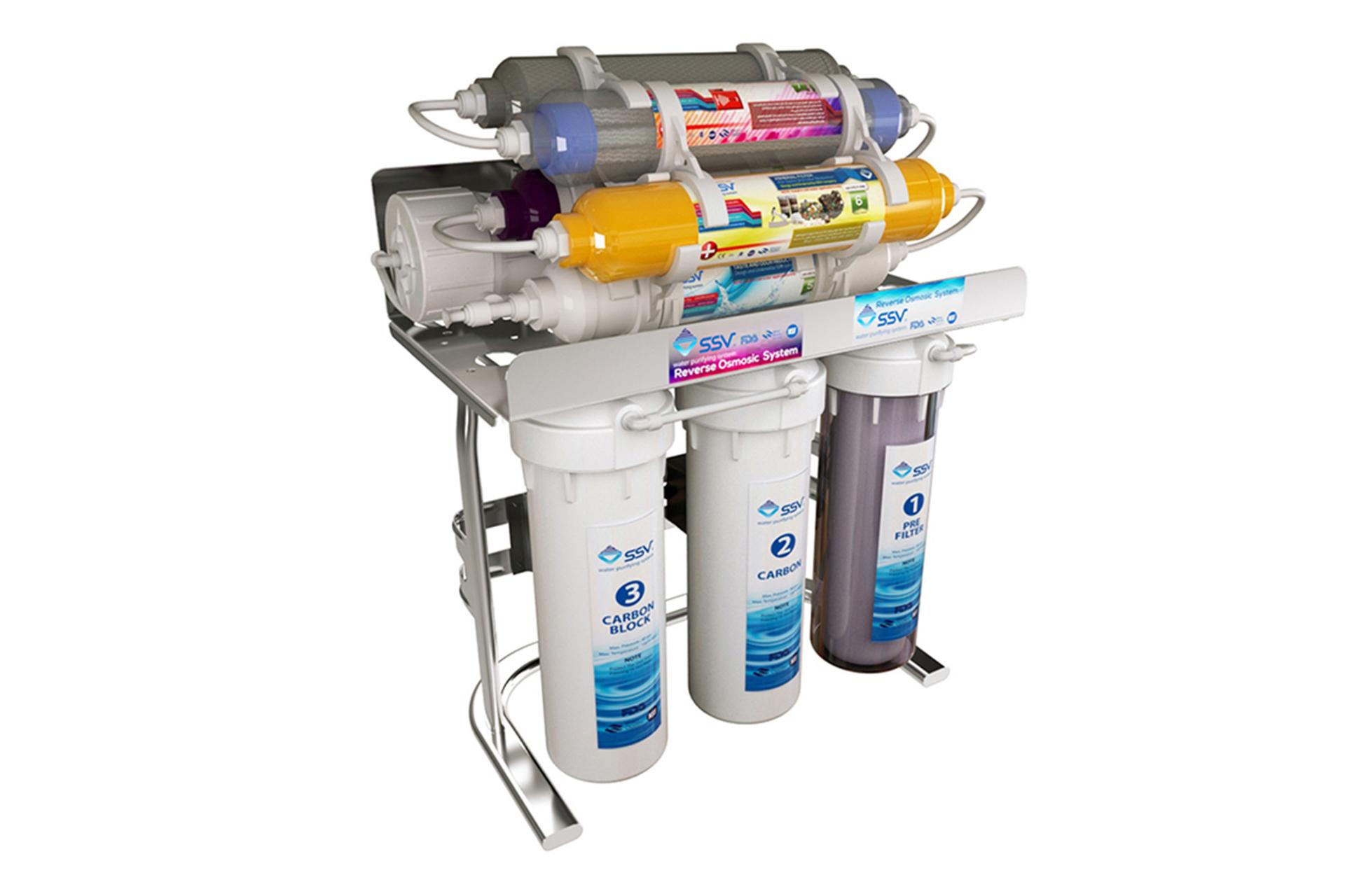 نمای کناری دستگاه تصفیه آب اس اس وی SSV UltraClear 2W X1000