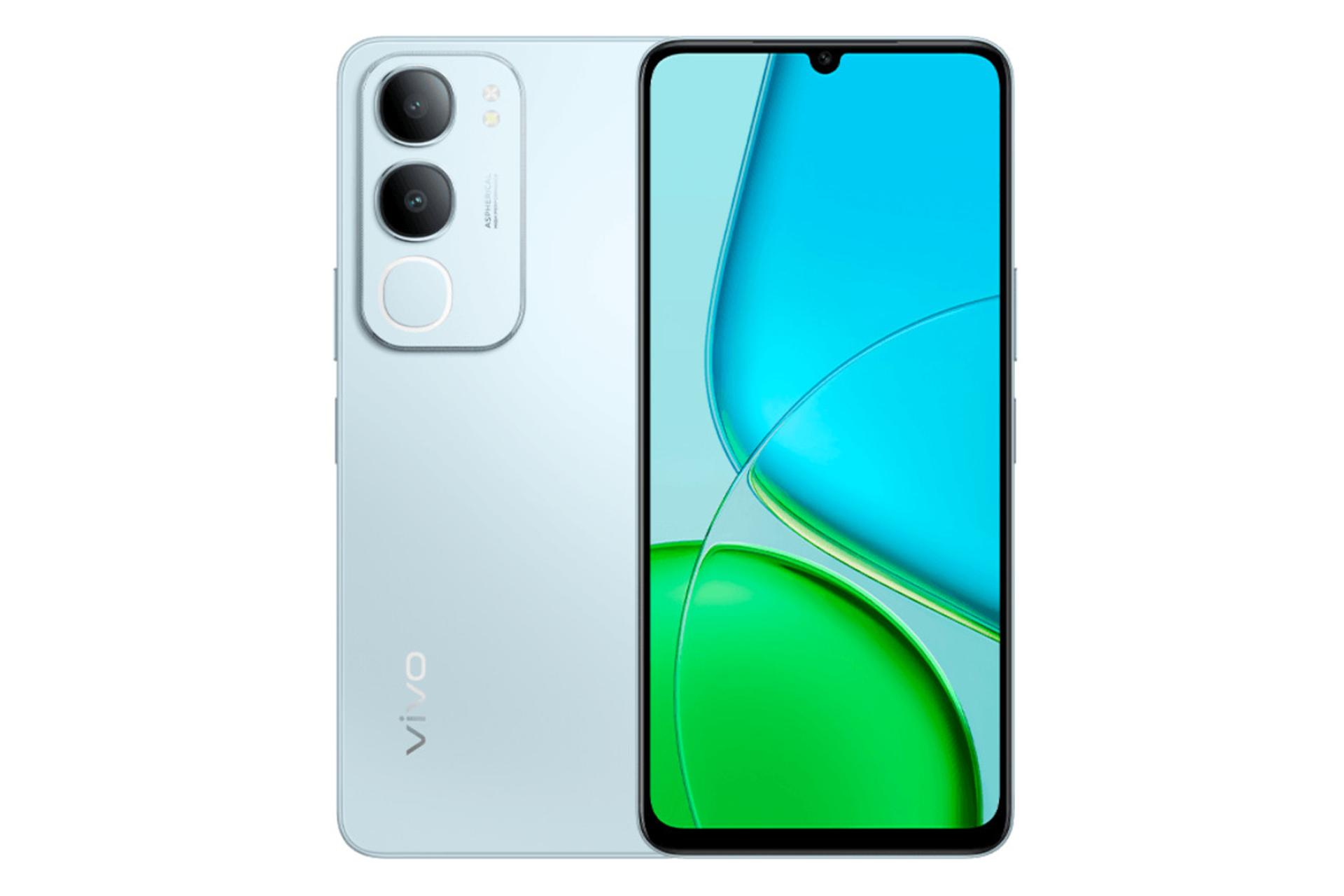 پنل جلو و پشت گوشی موبایل Y50 5G ویوو نسخه چین آبی روشن / vivo Y50 5G China