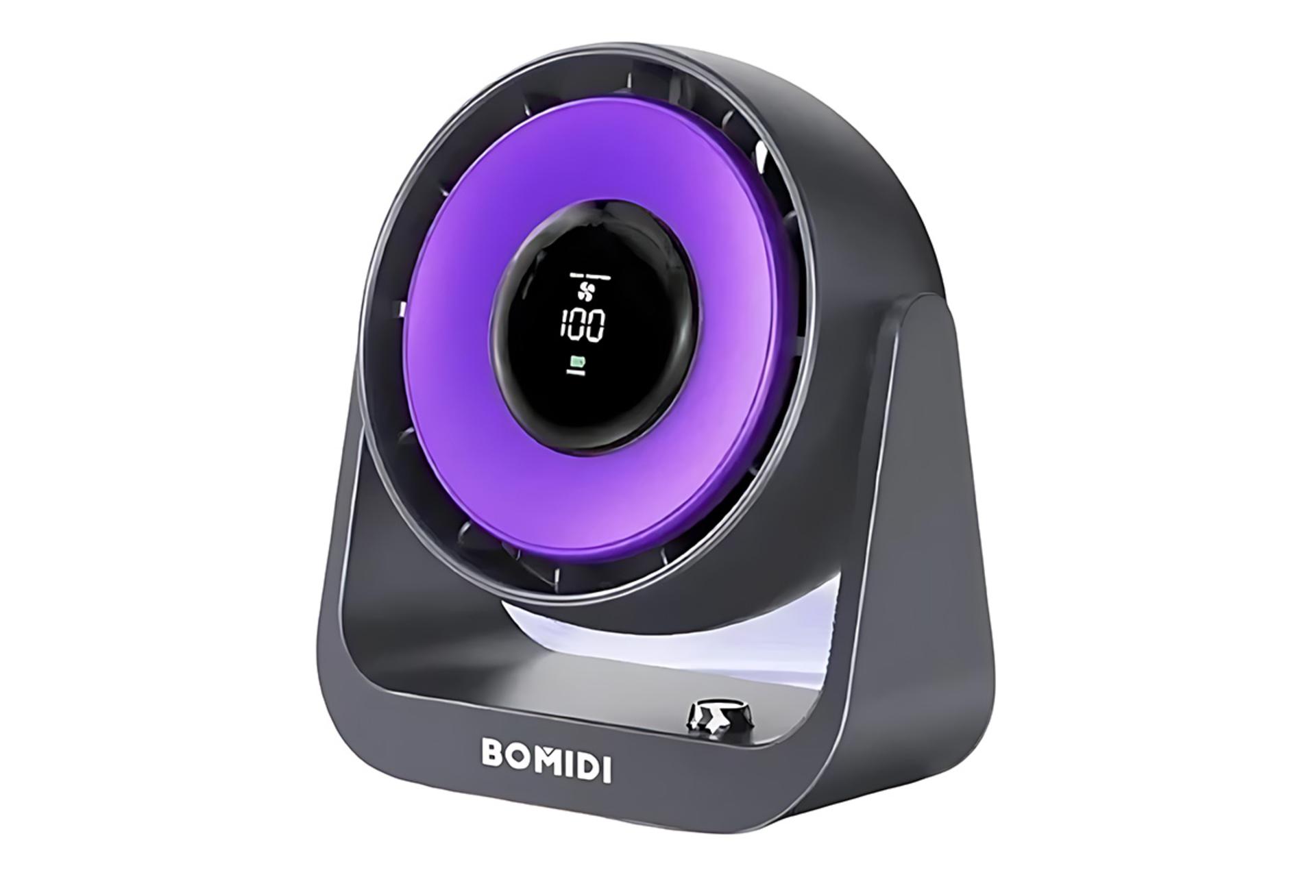 نمای کناری پنکه کوچک بمیدی Bomidi Portable Desktop Fan DF02