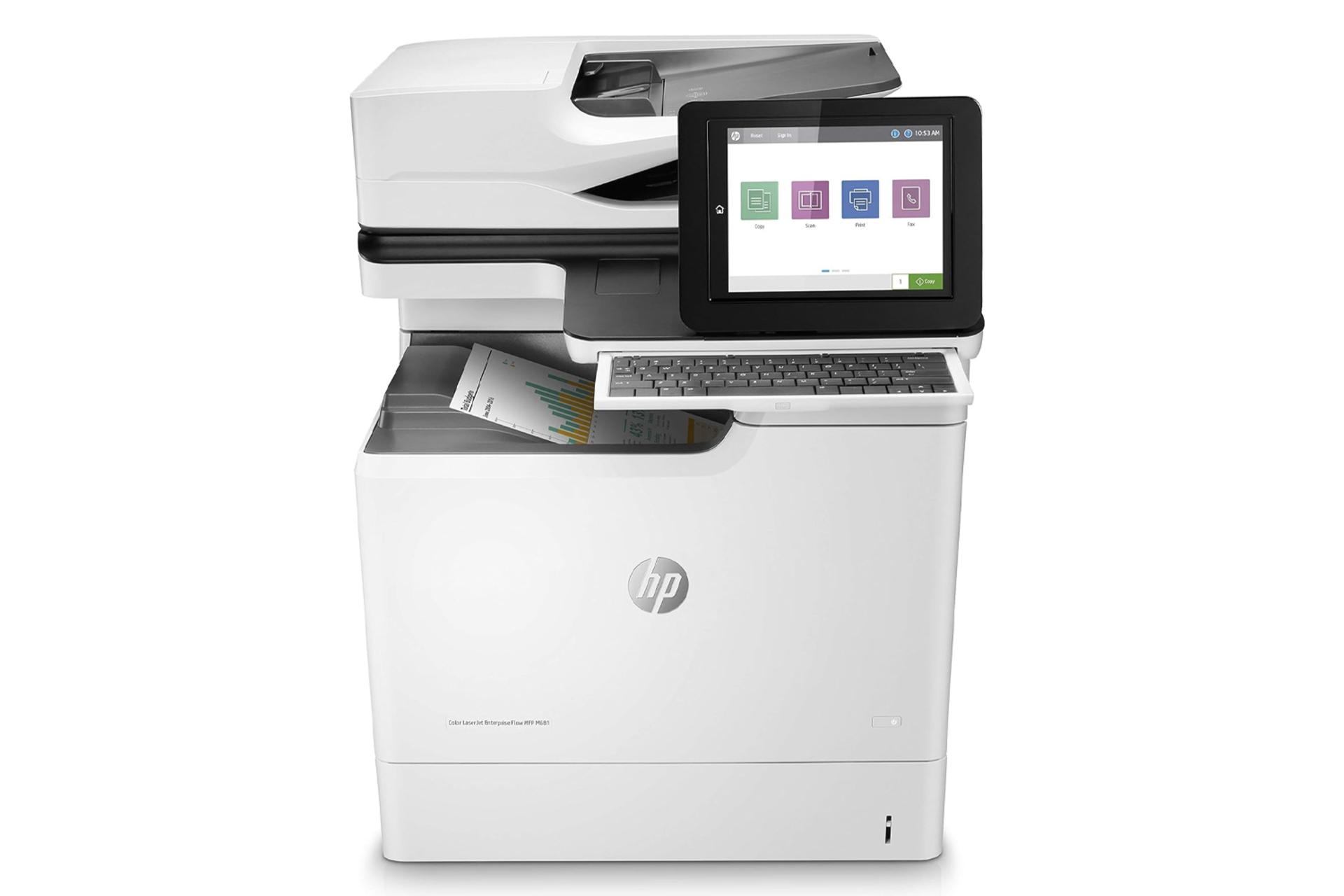 پرینتر اچ پی Color LaserJet Enterprise Flow MFP M681f نمای جلو