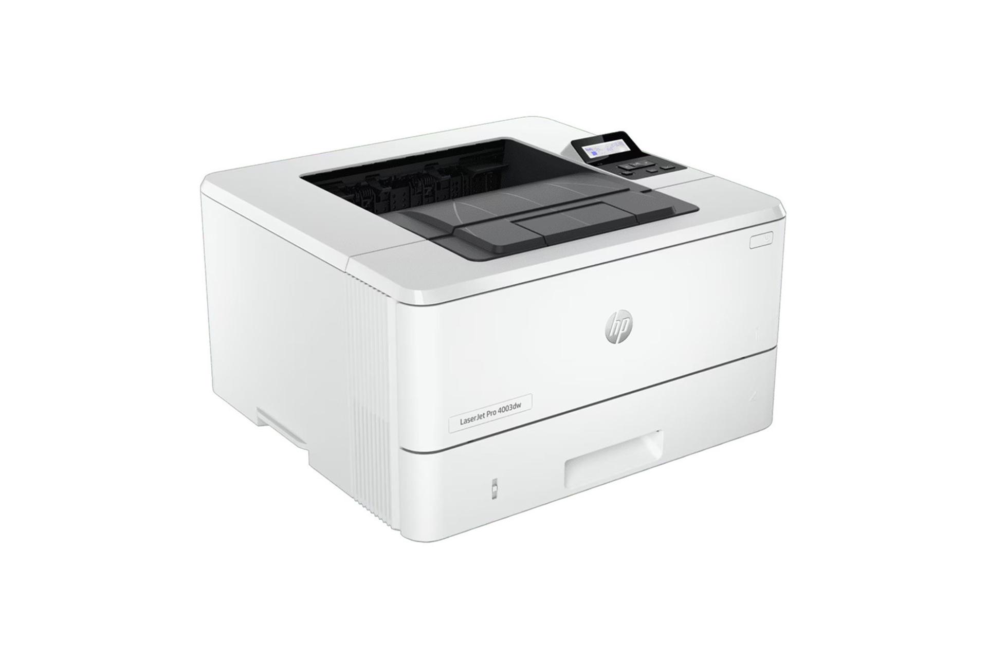 نمای سمت چپ پرینتر اچ پی LaserJet Pro 4003dw
