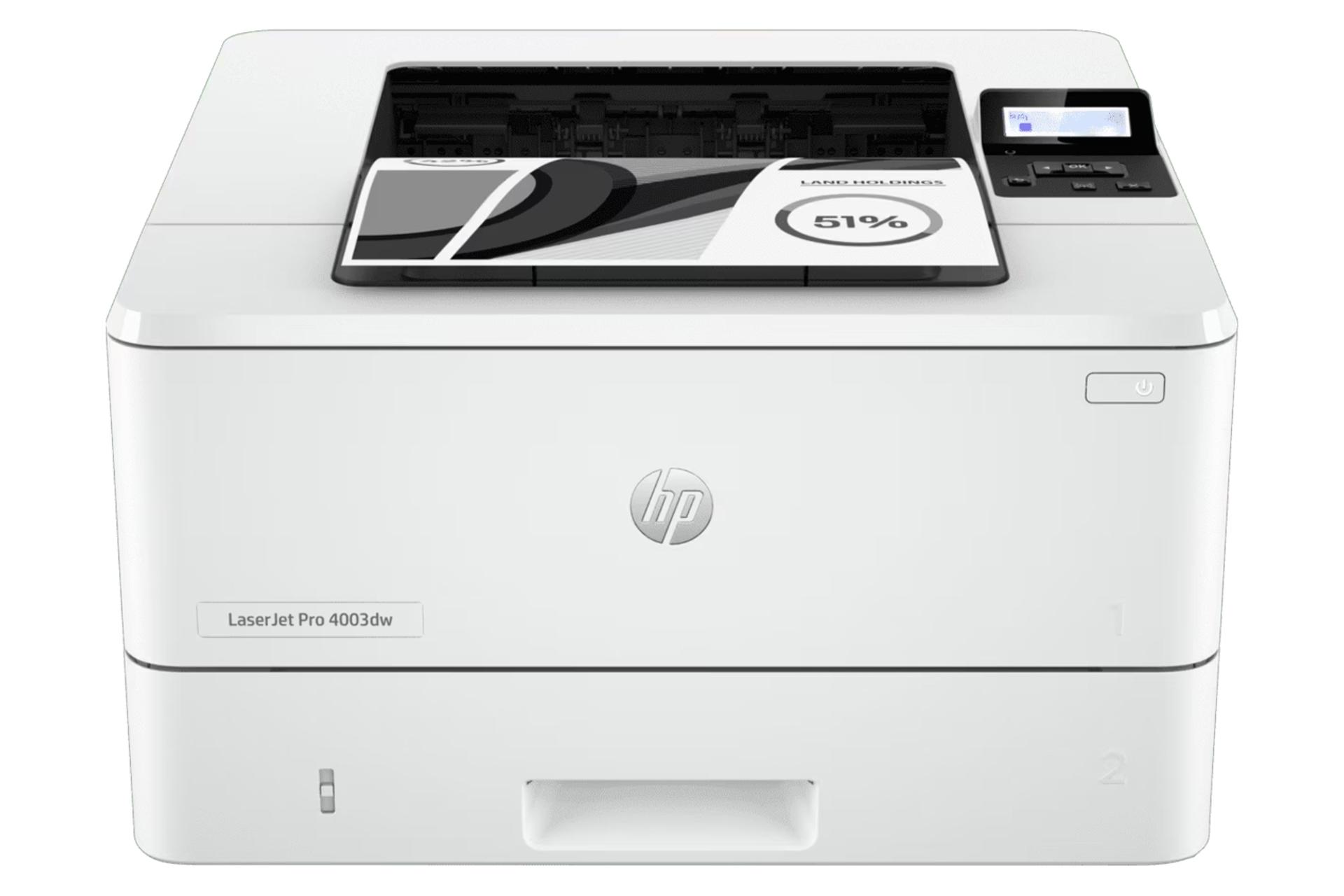 ابعاد و اندازه پرینتر اچ پی LaserJet Pro 4003dw