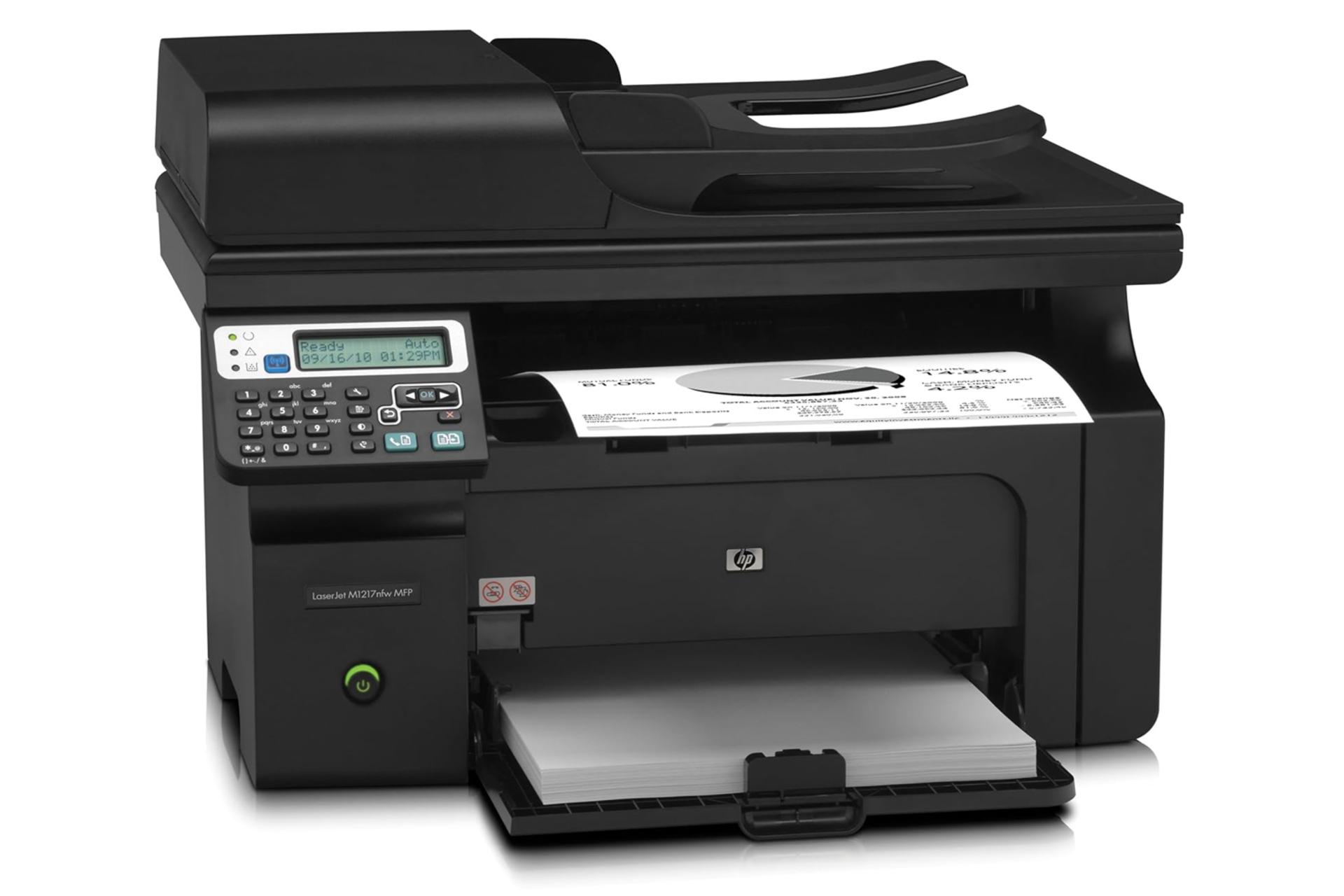 ابعاد و اندازه پرینتر اچ پی LaserJet Pro M1217nfw