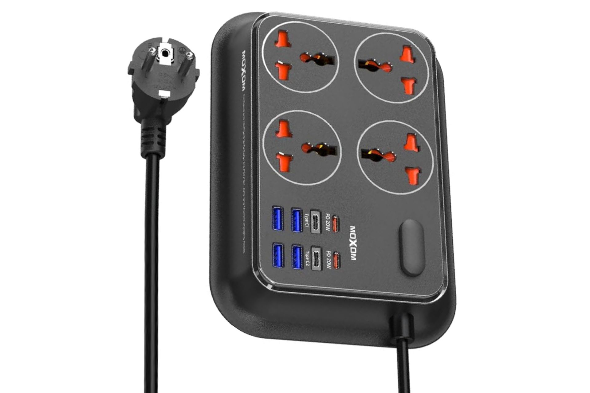 چندراهی برق موکسوم مدل MX-ST24 رنگ مشکی