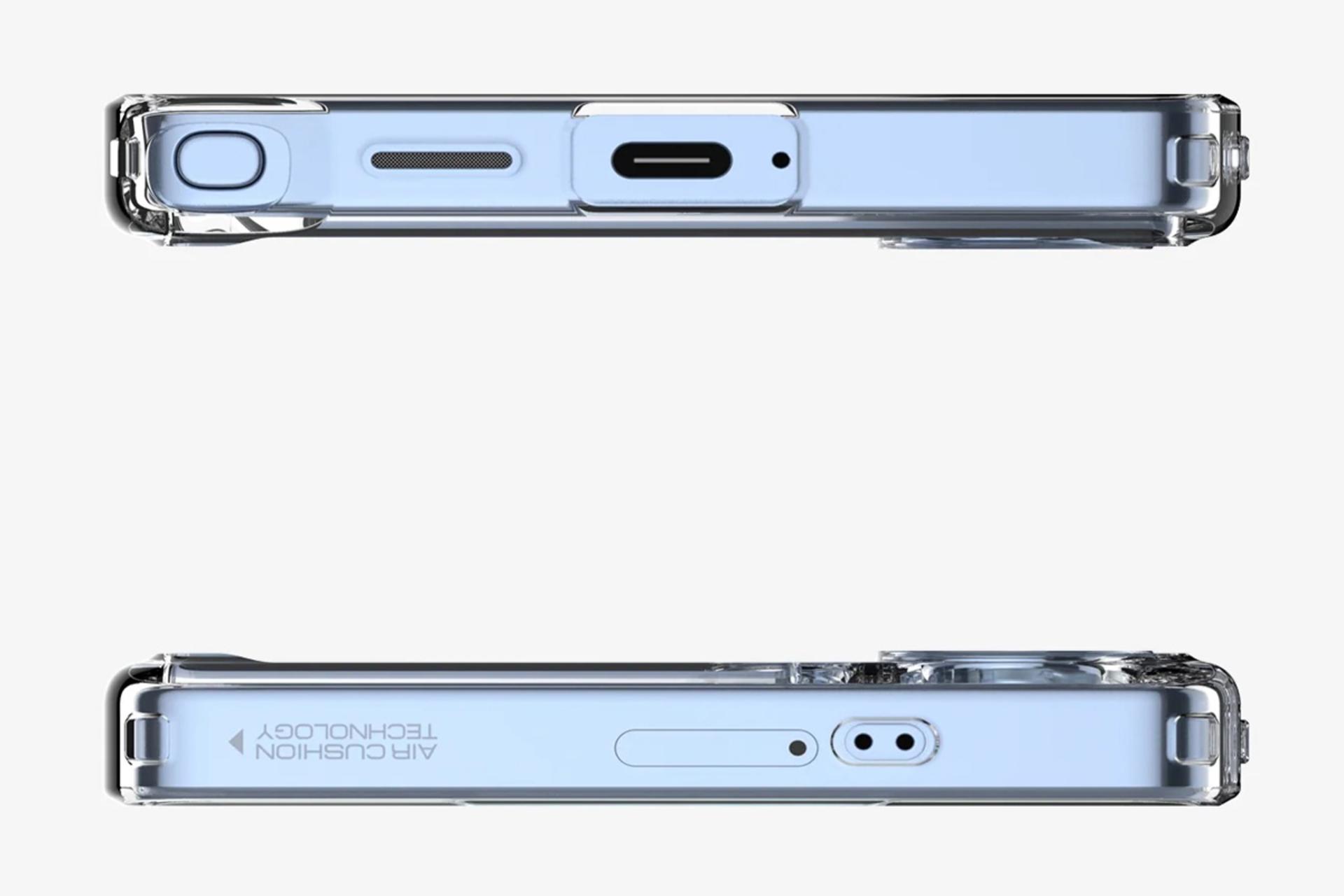 نمای کنار قاب گوشی اسپیگن مدل Ultra Hybrid مناسب سامسونگ Galaxy S25 Ultra