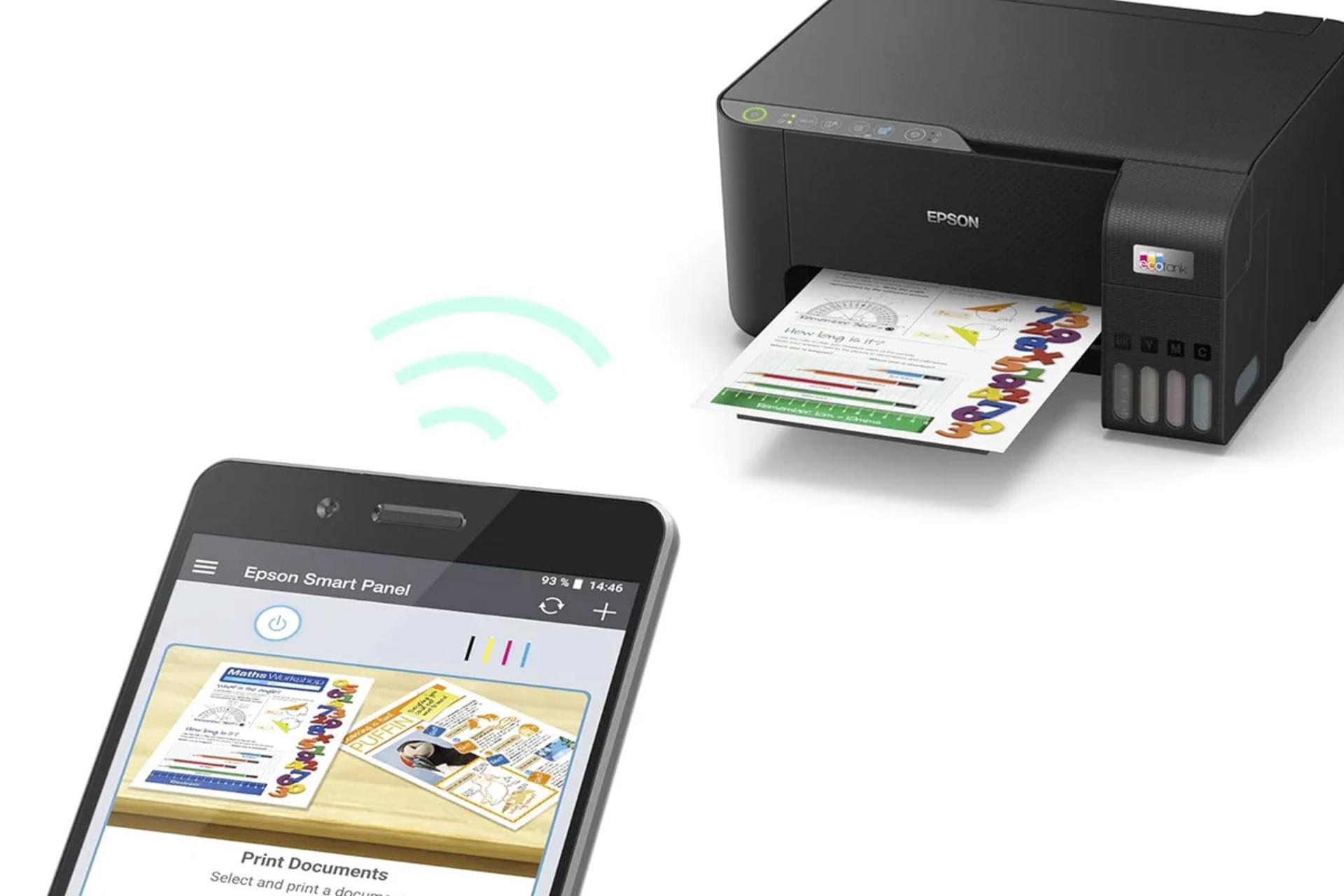 اتصال پرینتر اپسون EcoTank L3252