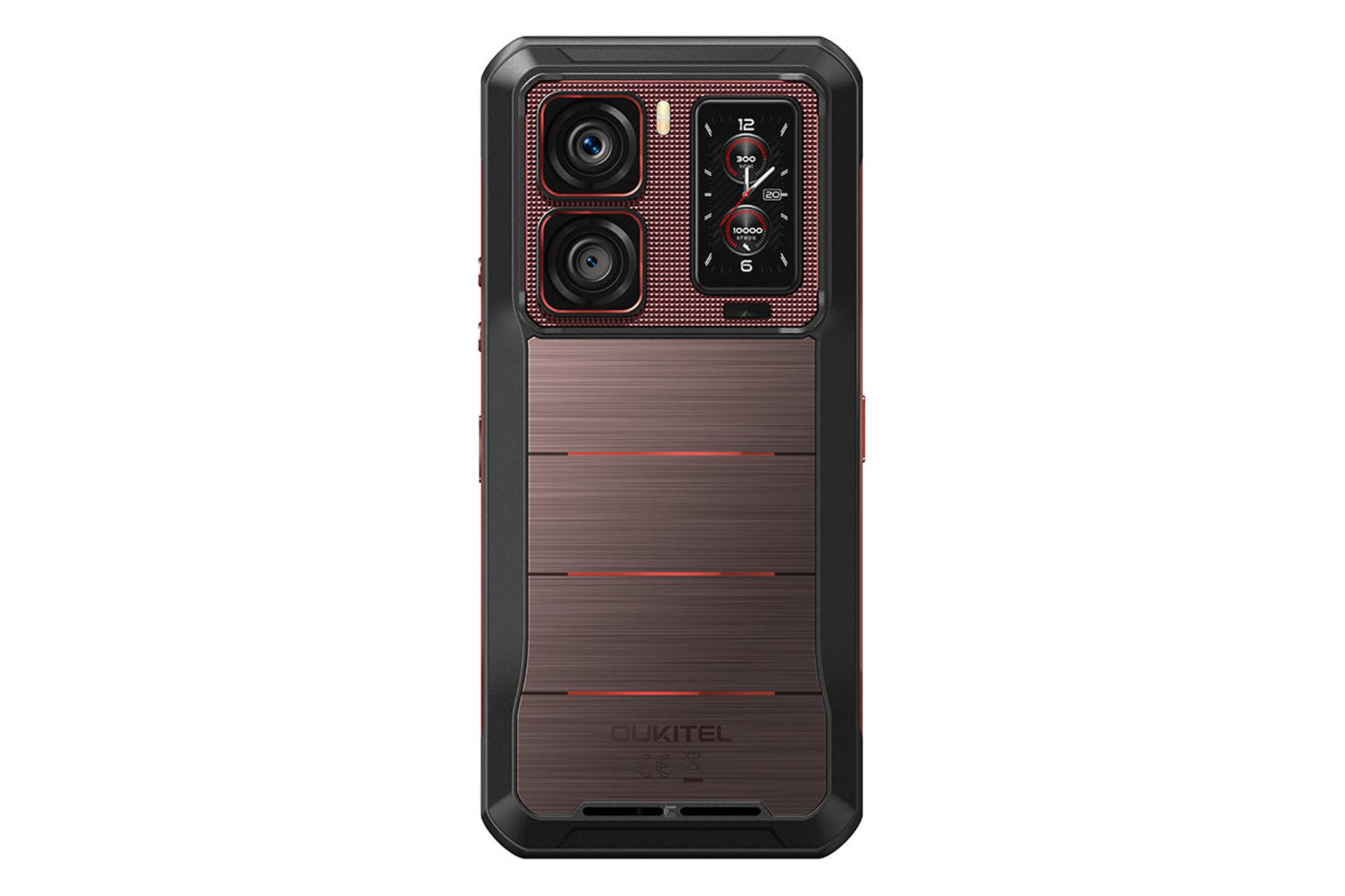 پنل پشت و چینش دوربین گوشی موبایل اوکیتل Oukitel WP300 قرمز