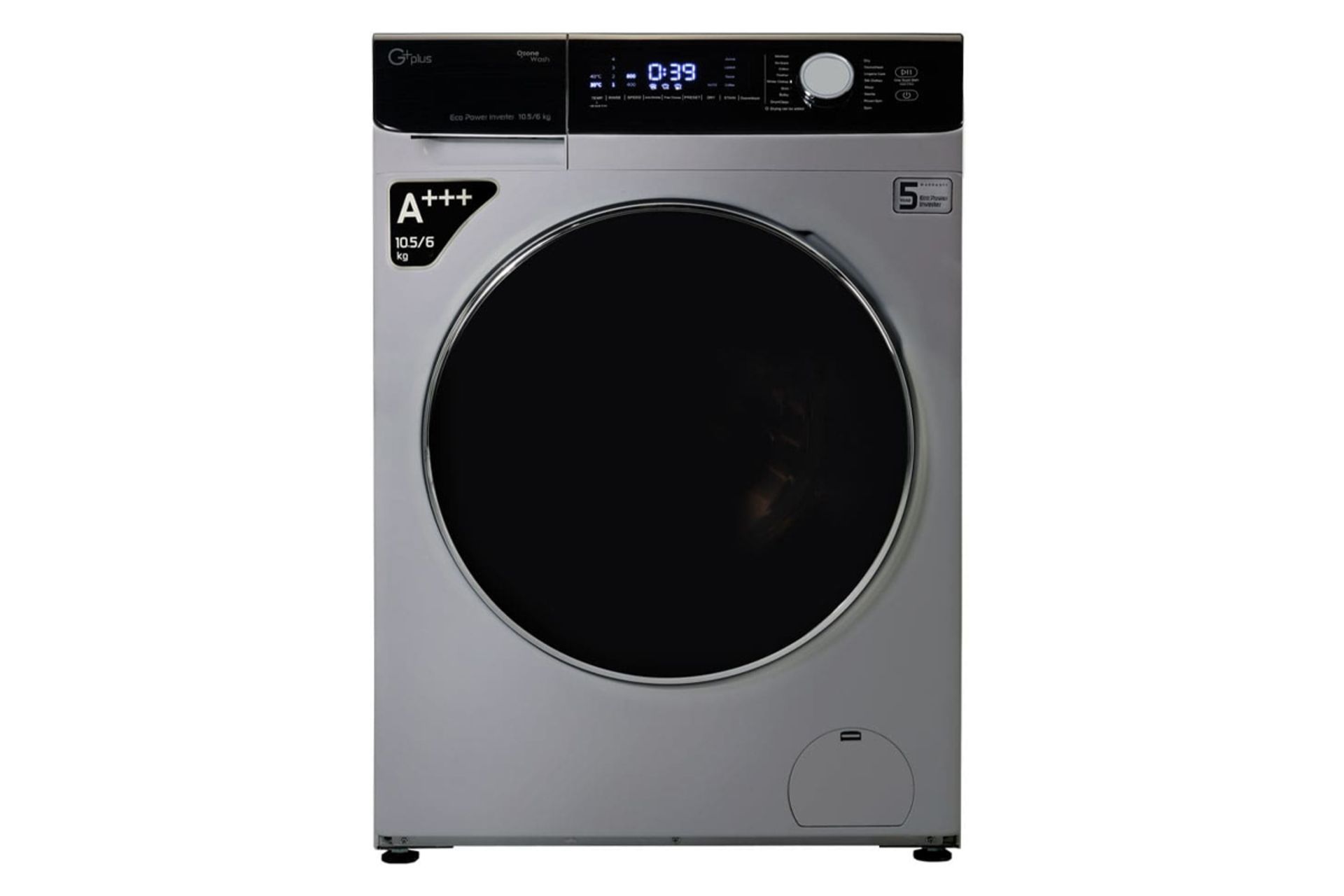 ماشین لباسشویی جی پلاس GWM-KD1059 نمای جلو