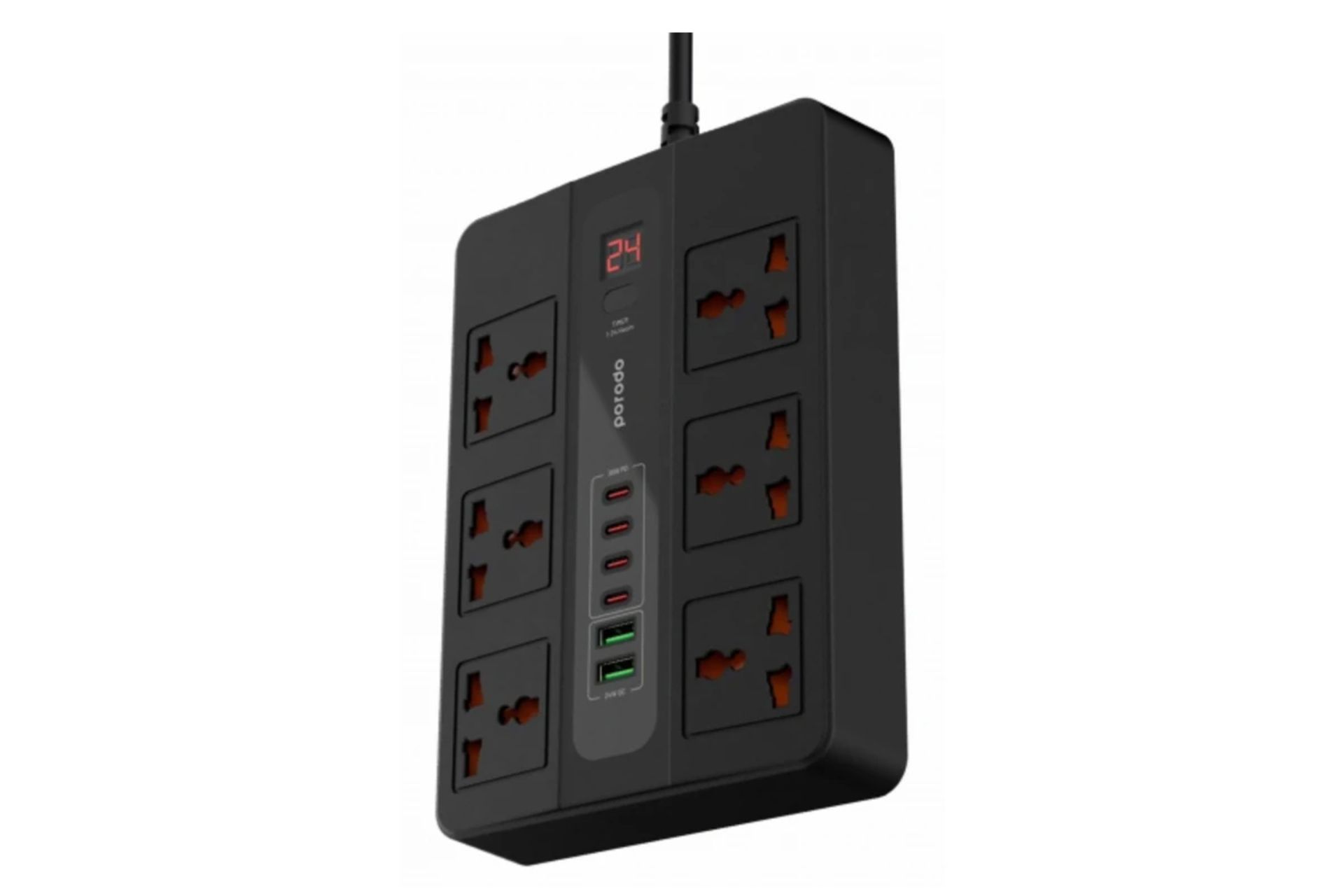 چندراهی برق پرودو مدل PD-FWCH009-2M رنگ مشکی