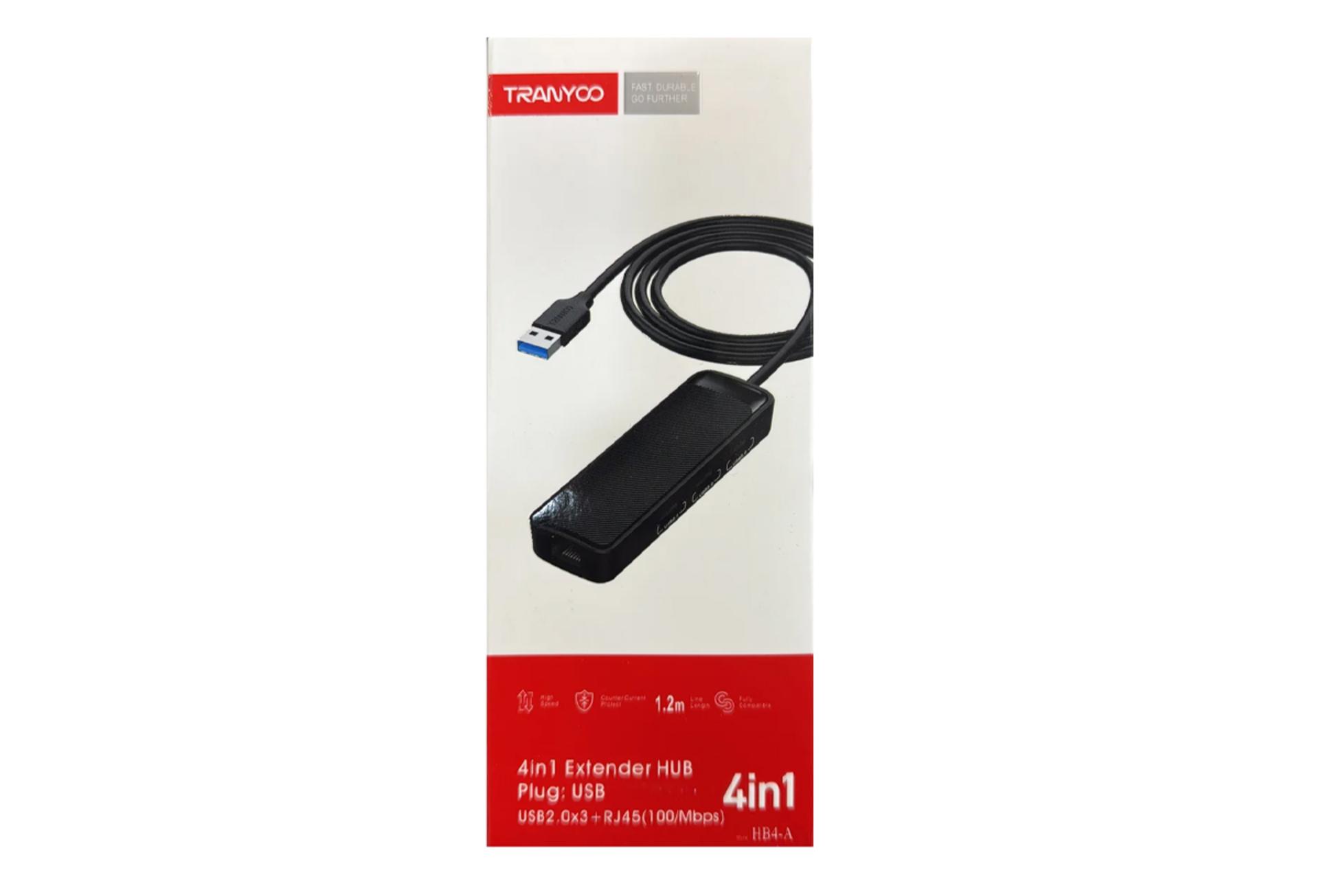 جعبه هاب USB هاب USB-A ترانیو 4 پورت مدل HB4-A