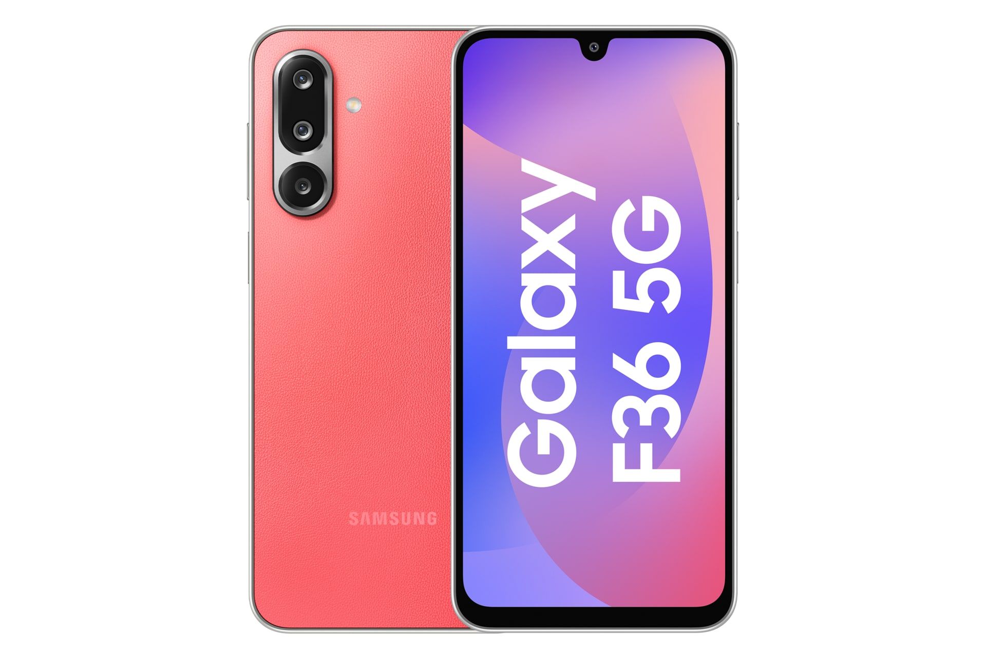 پنل جلو و پشت گوشی موبایل گلکسی F36 سامسونگ مرجانی / Samsung Galaxy F36