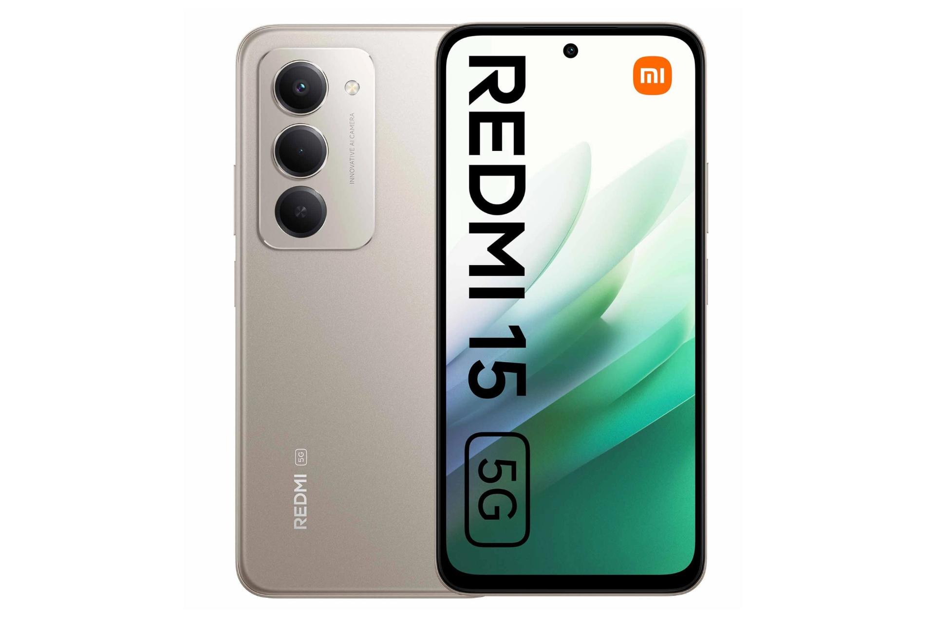 پنل جلو و پشت گوشی موبایل ردمی 15 شیائومی 5G خاکستری / Xiaomi Redmi 15 5G