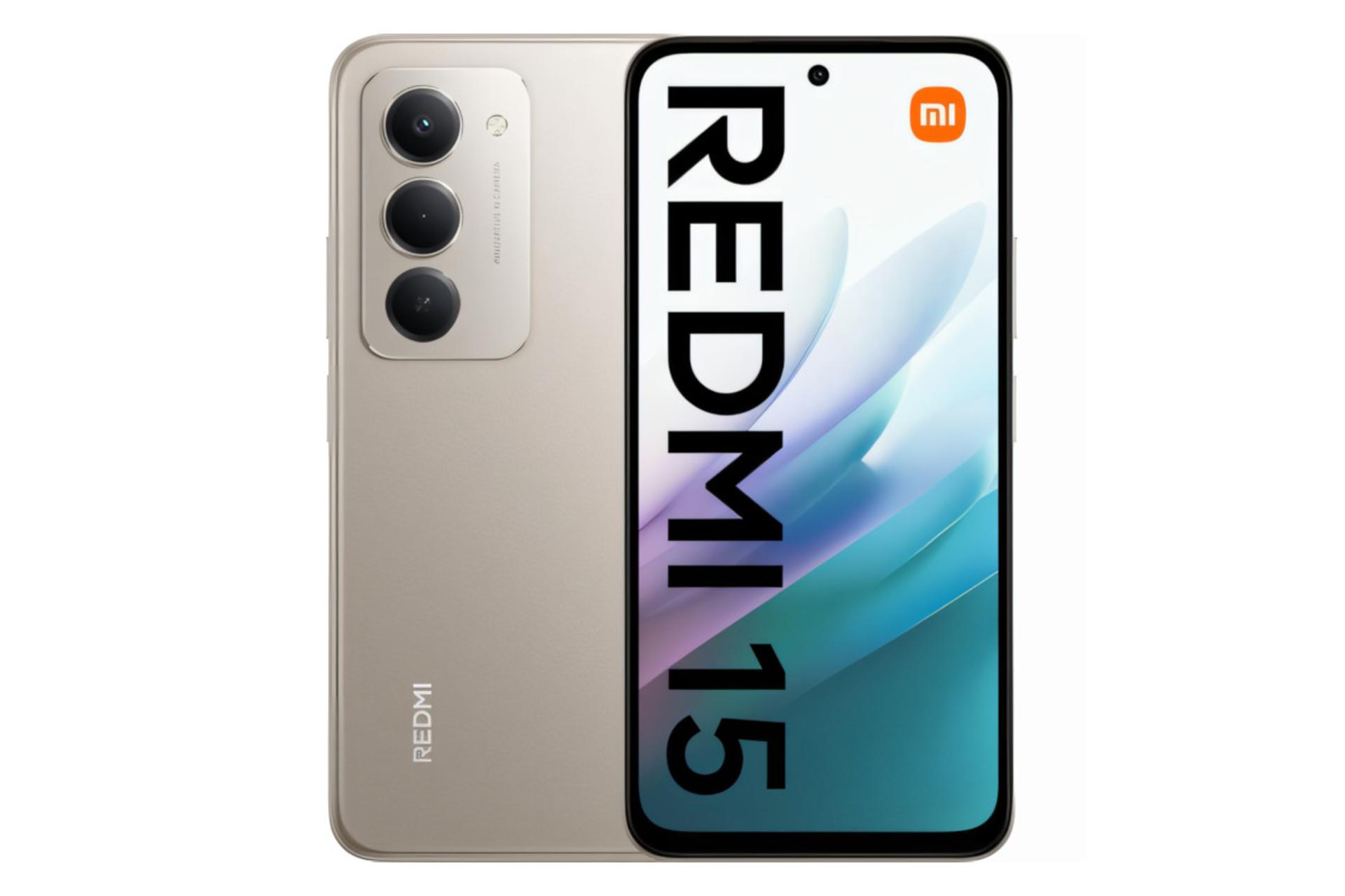 پنل جلو و پشت گوشی موبایل ردمی 15 شیائومی 4G خاکستری / Xiaomi Redmi 15 4G
