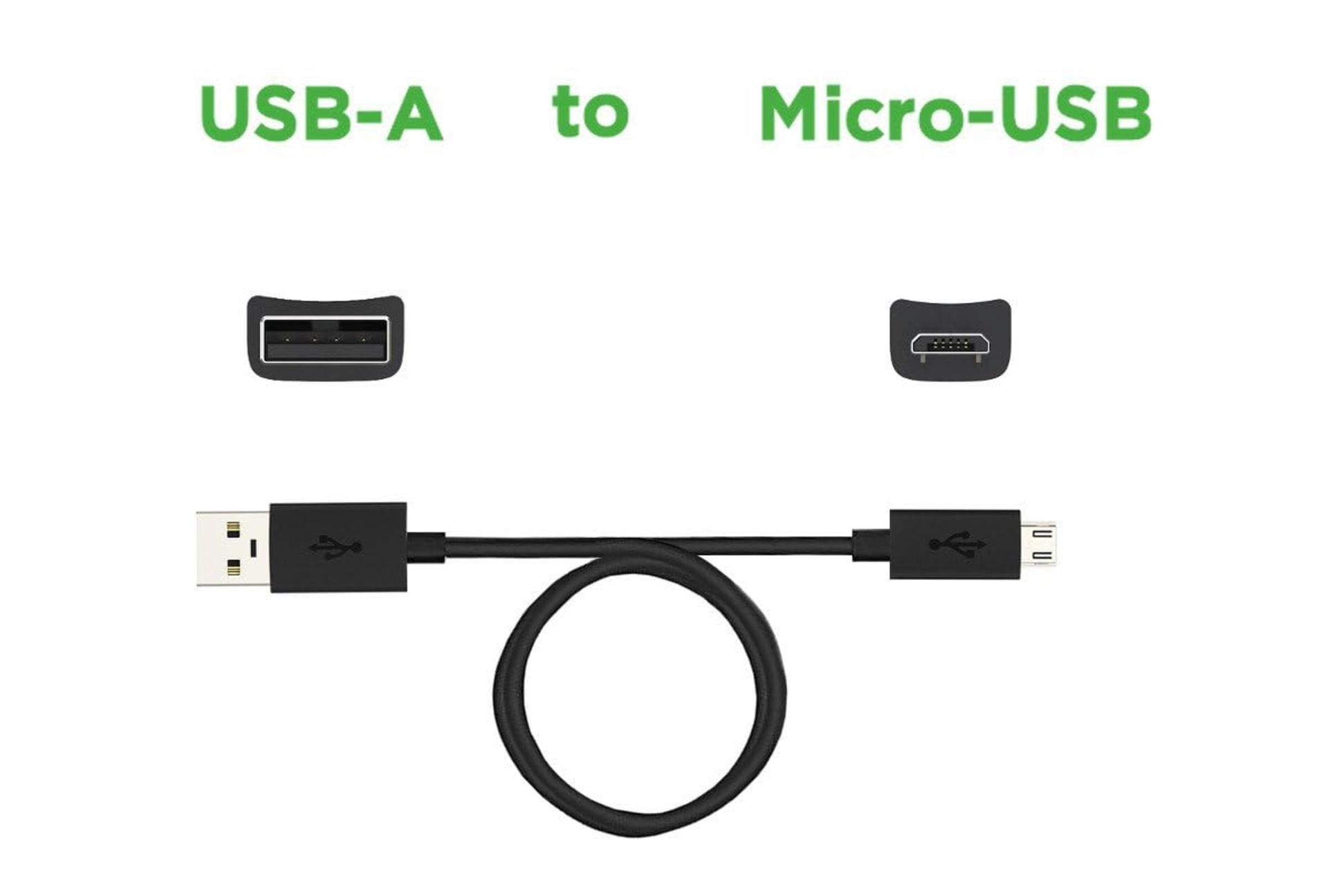 کانکتور کابل شارژ USB موتورولا Type-A به Micro-USB مدل SKN6461A با طول 1 متر