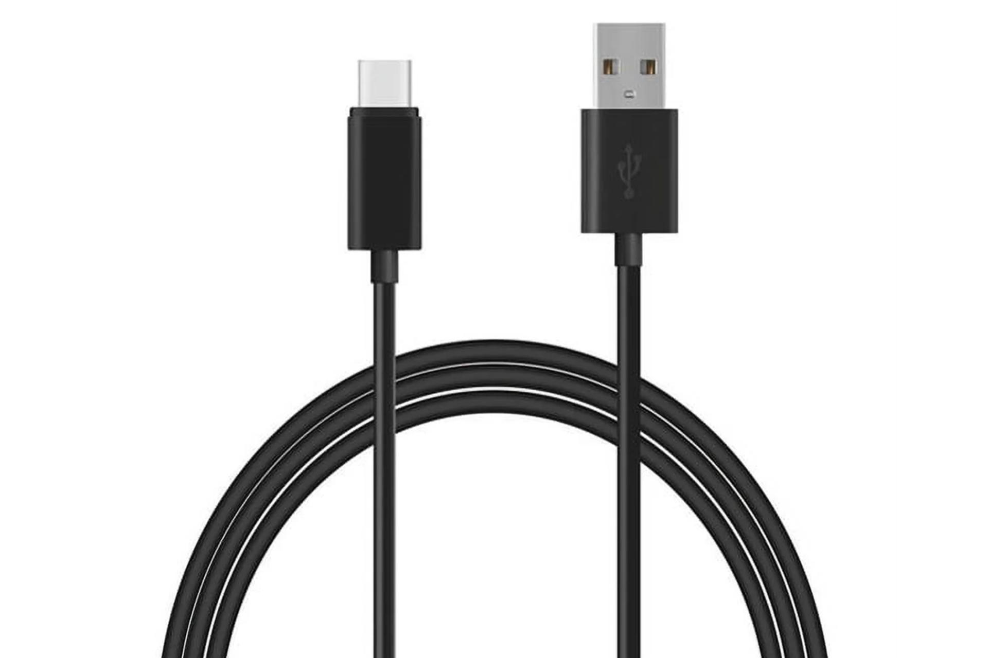 کابل شارژ USB موتورولا Type-A to Type-C مدل SC18C24367 با طول 1 متر رنگ مشکی