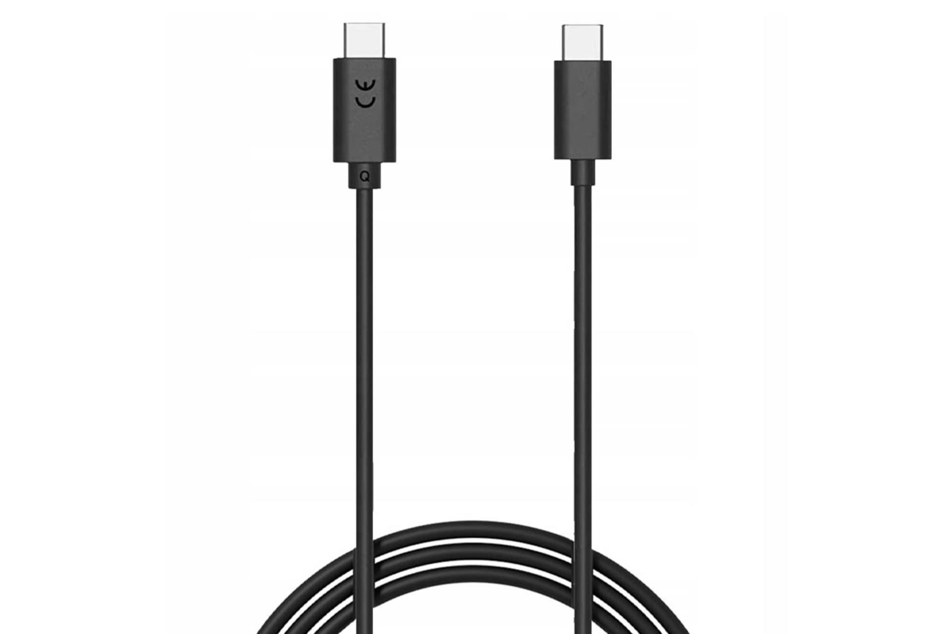 کابل شارژ USB موتورولا Type-C به Type-C مدل SC18D24968 با طول 1 متر رنگ مشکی