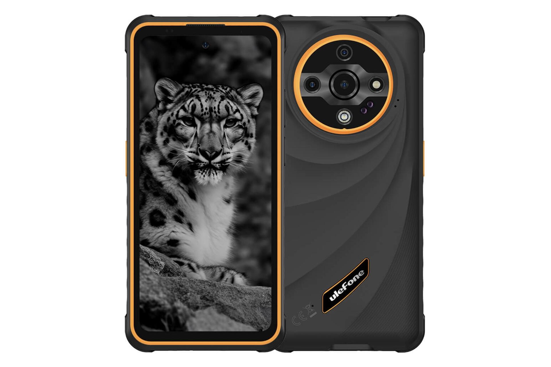 پنل جلو و پشت گوشی موبایل آرمور X31 یولفون مشکی و نارنجی / Ulefone Armor X31