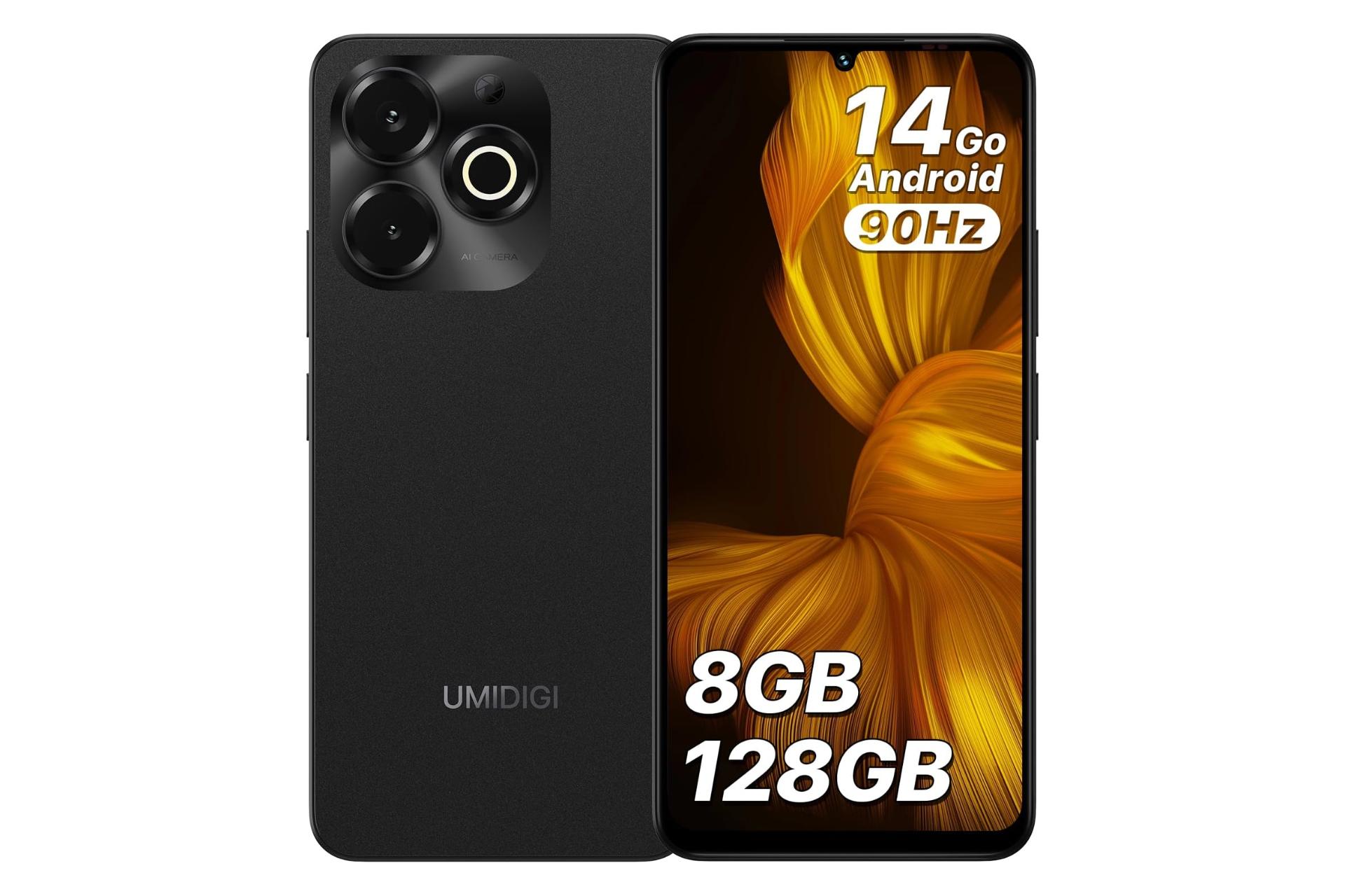 پنل جلو و پشت گوشی موبایل اومی دیجی UMIDIGI G9x مشکی