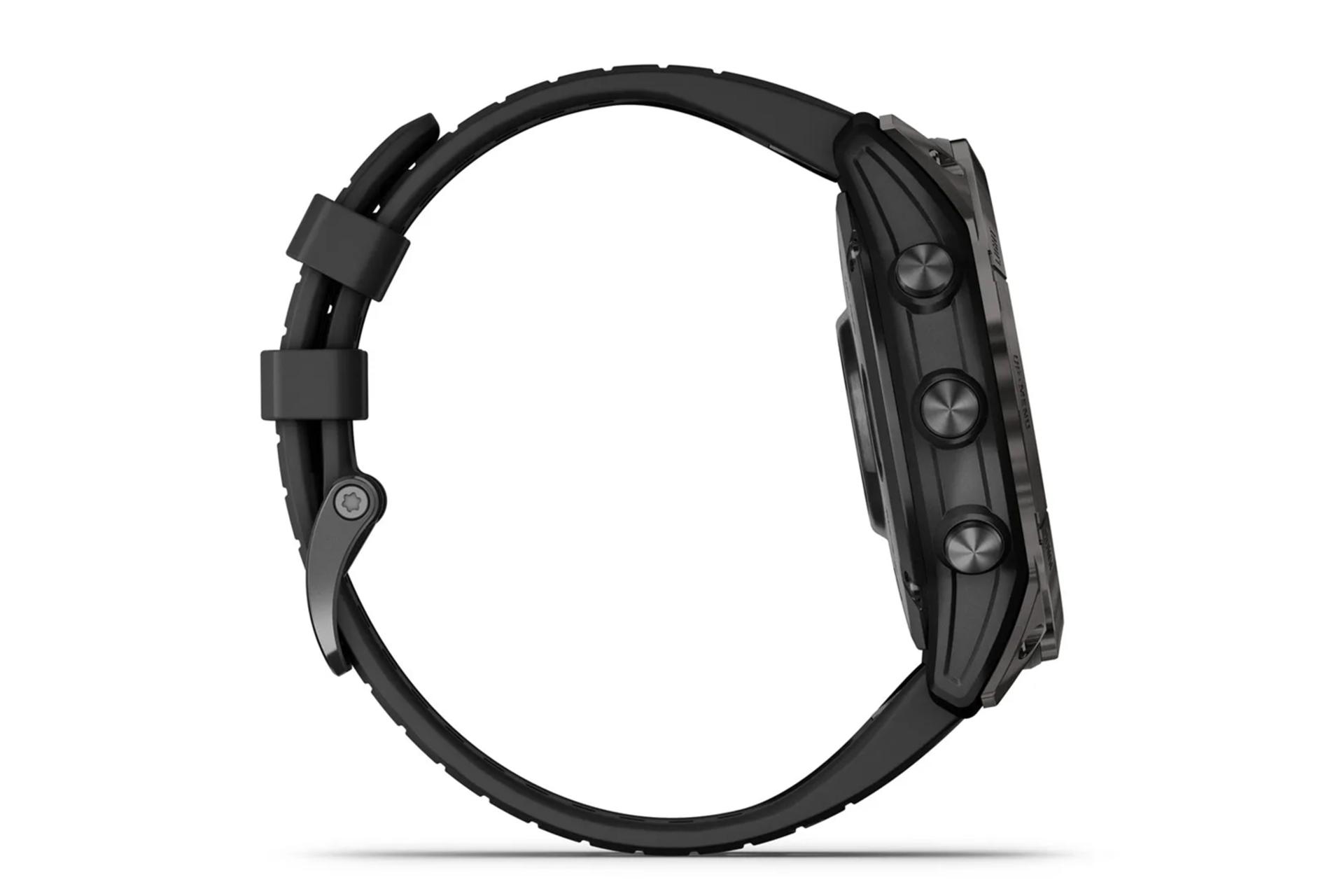 نمای کنار ساعت هوشمند گارمین فنیکس 7X Pro Solar