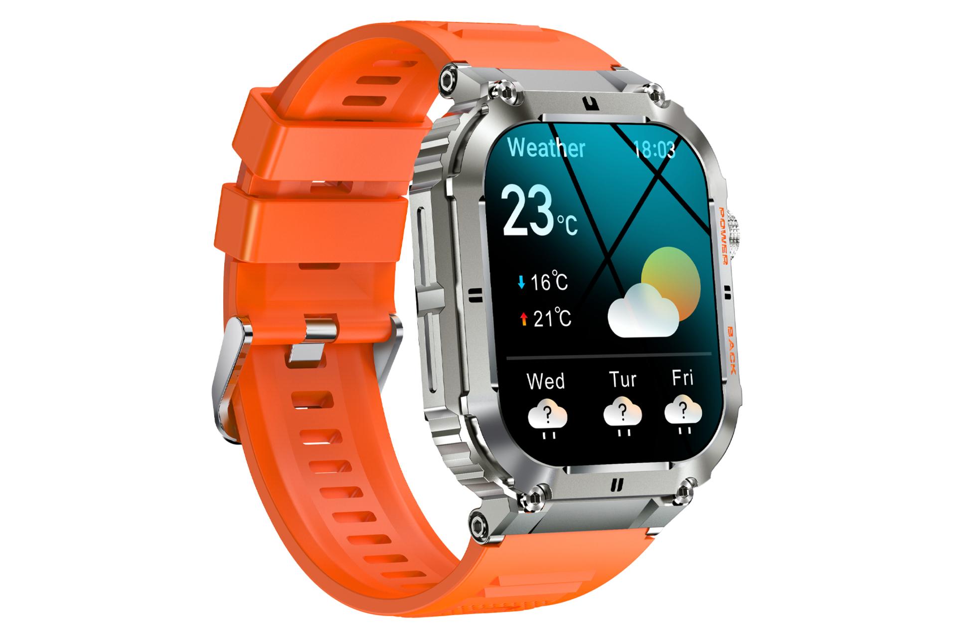 نمای سمت چپ ساعت هوشمند کرونوس K57 Pro