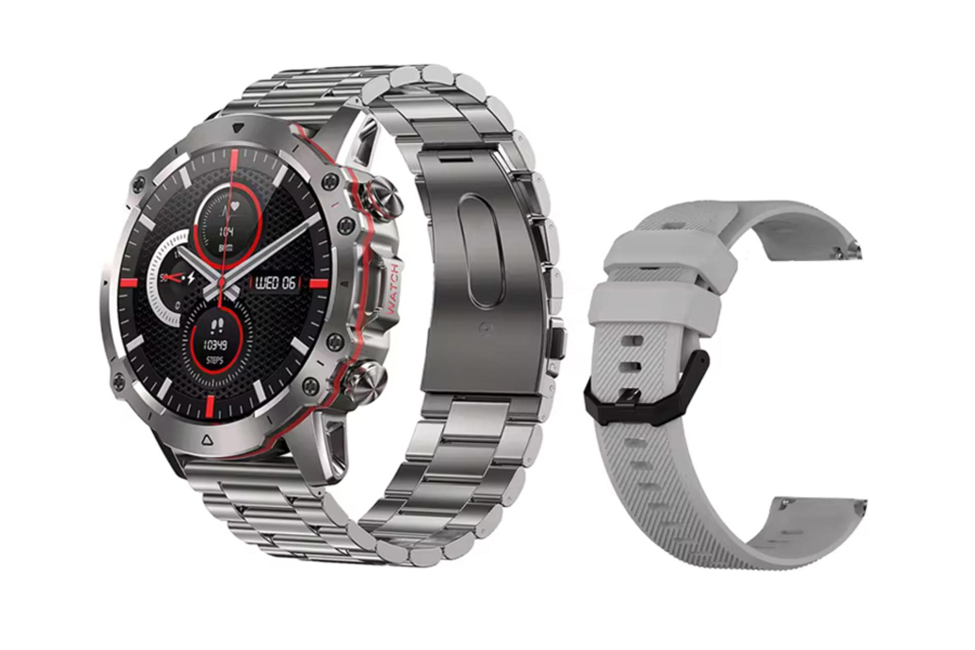 ساعت هوشمند کرونوس Tank S2 رنگ خاکستری