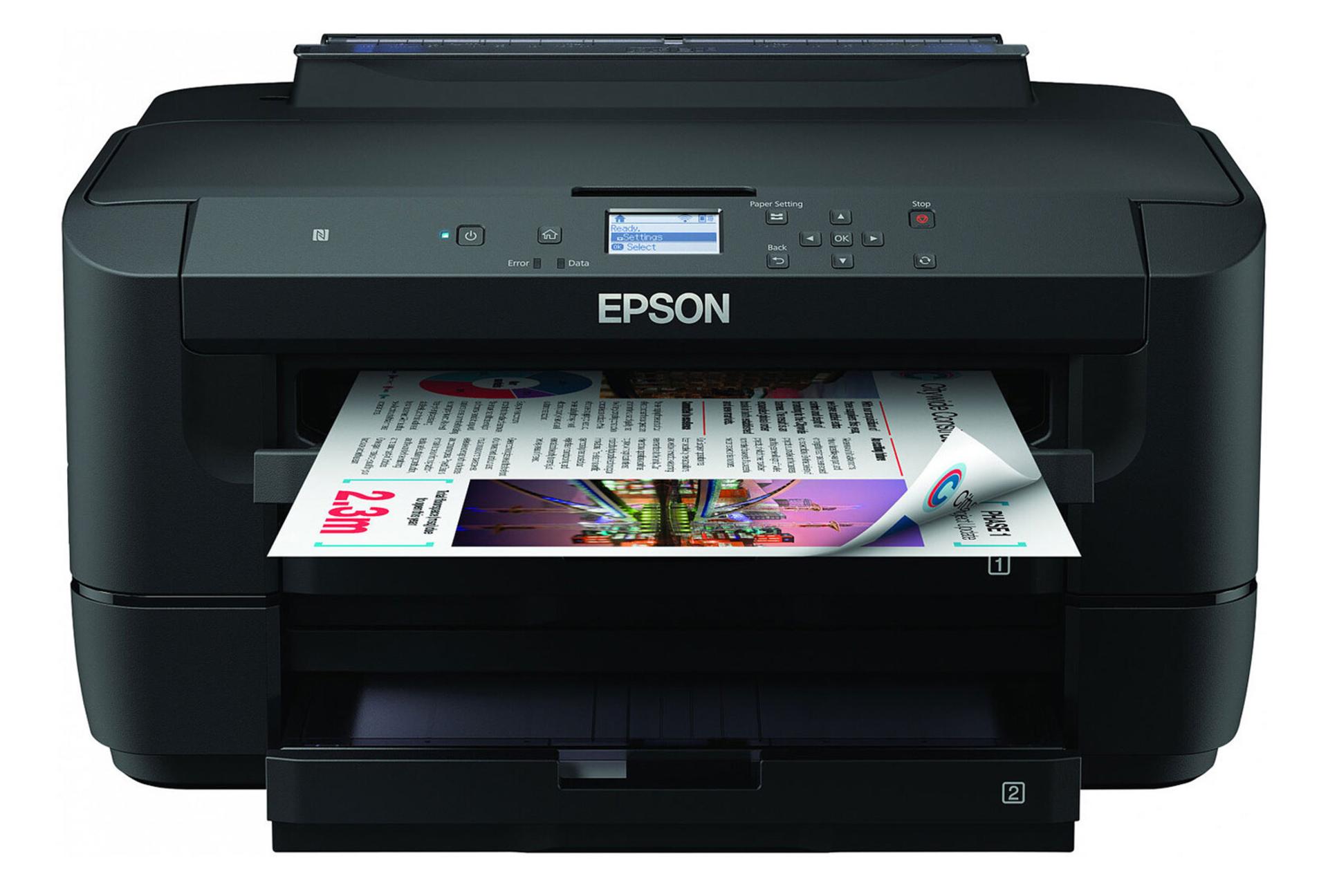 پرینتر اپسون WorkForce WF-7210DTW نمای جلو