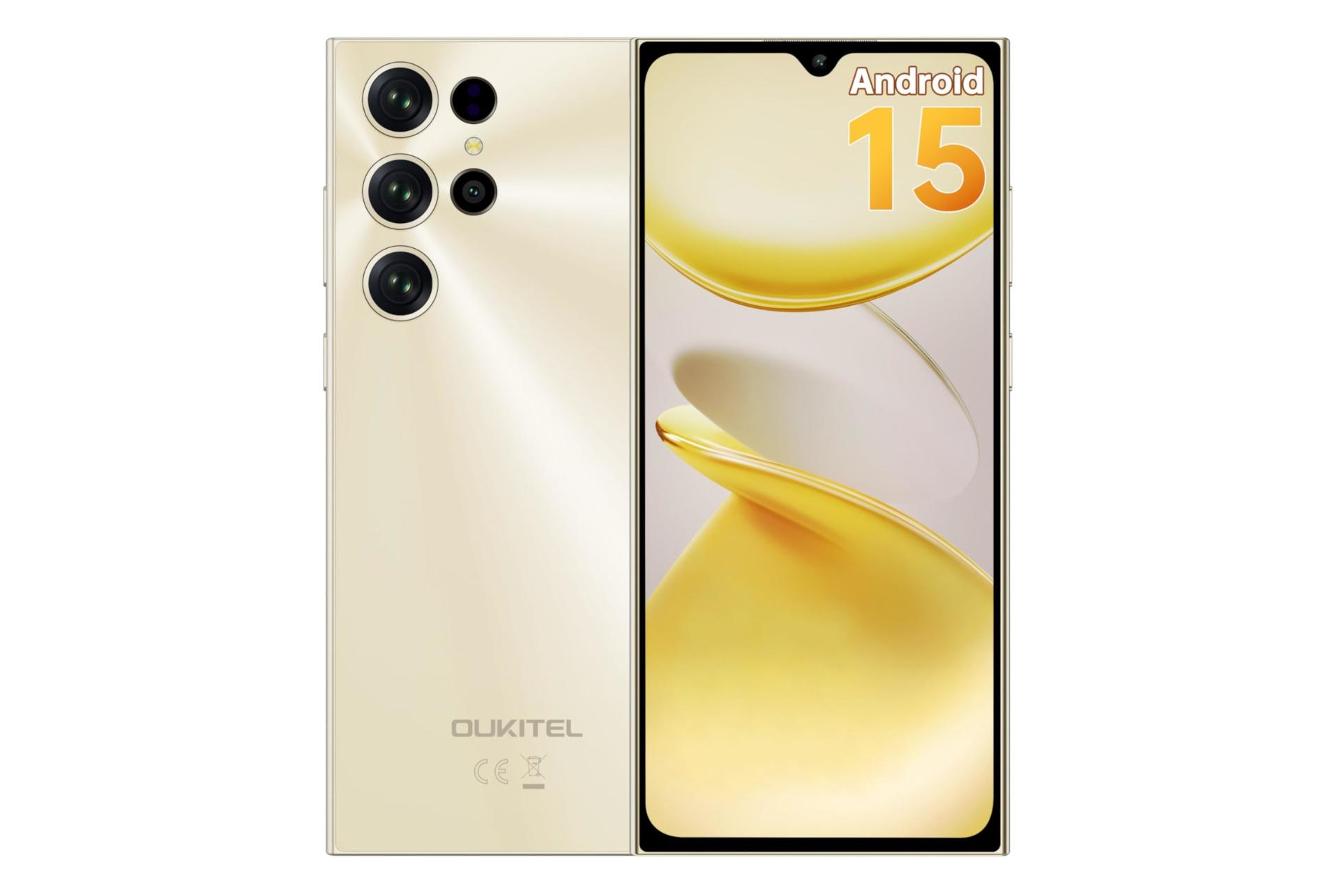 پنل جلو و پشت گوشی موبایل اوکیتل Oukitel C61 طلایی