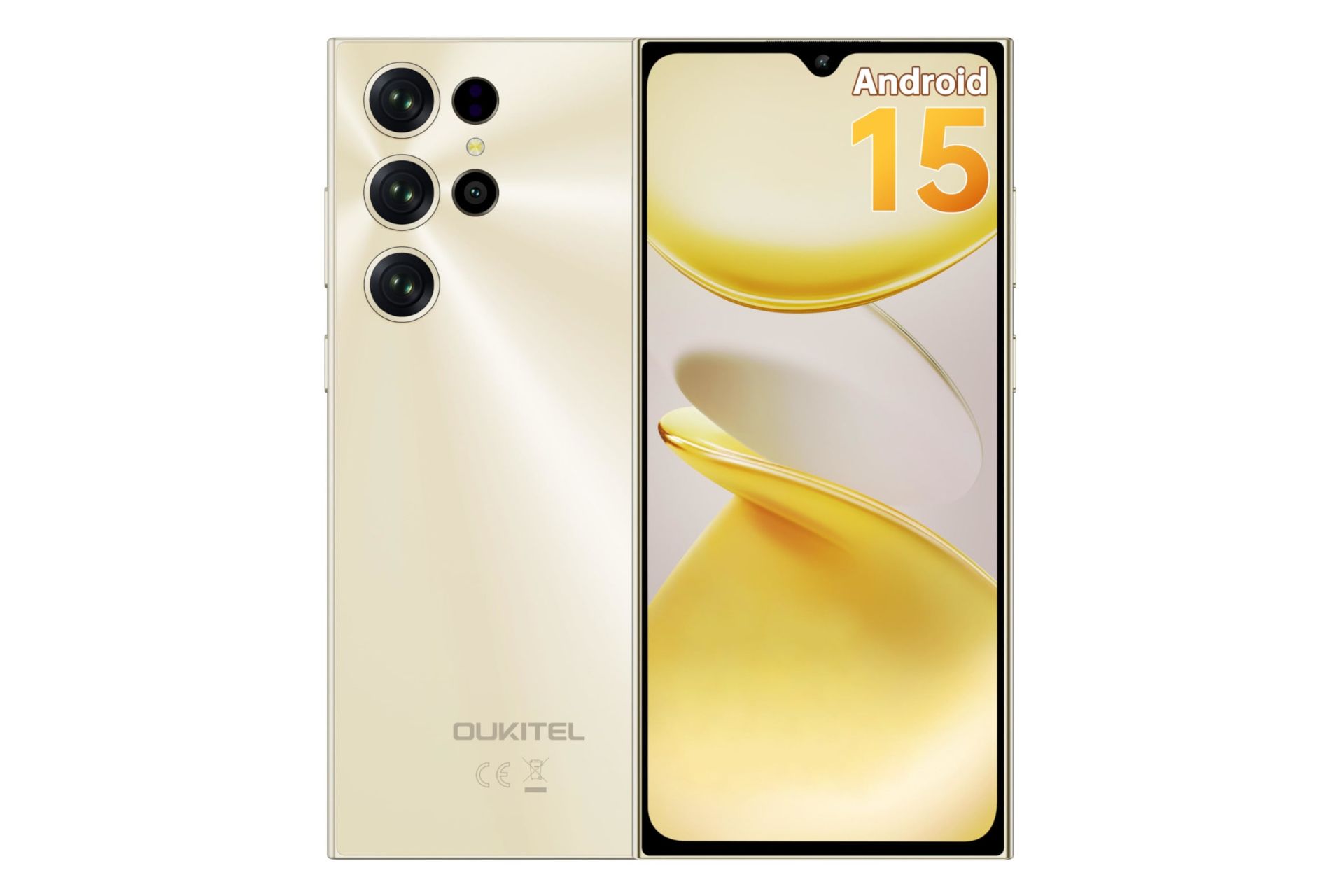 پنل جلو و پشت گوشی موبایل اوکیتل Oukitel C61 طلایی