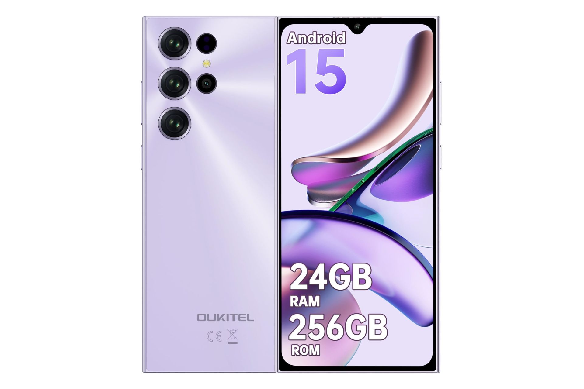 پنل جلو و پشت گوشی موبایل اوکیتل C61 پرو ارغوانی / Oukitel C61 Pro