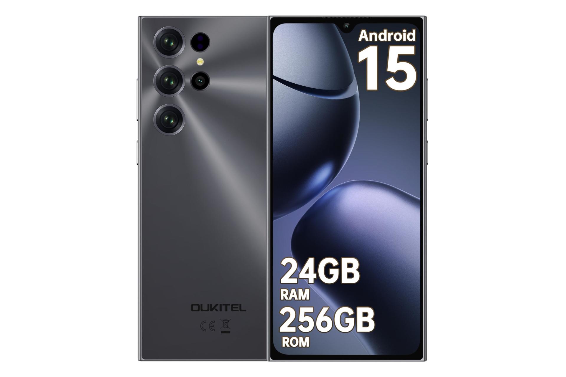 پنل جلو و پشت گوشی موبایل اوکیتل C61 پرو مشکی / Oukitel C61 Pro