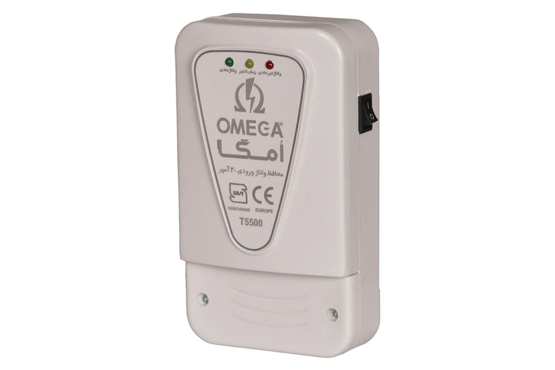 ابعاد و اندازه محافظ ولتاژ امگا مدل T5500