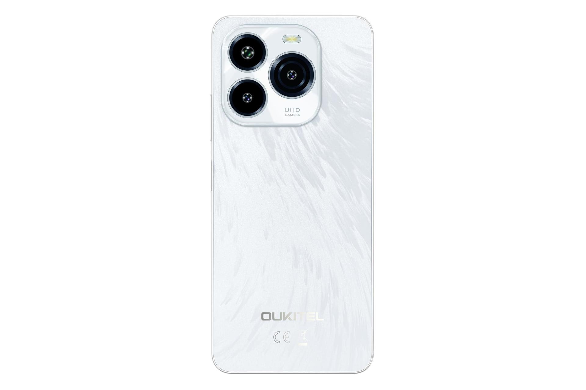 پنل پشت و چینش دوربین گوشی موبایل اوکیتل Oukitel C65 نقره ای