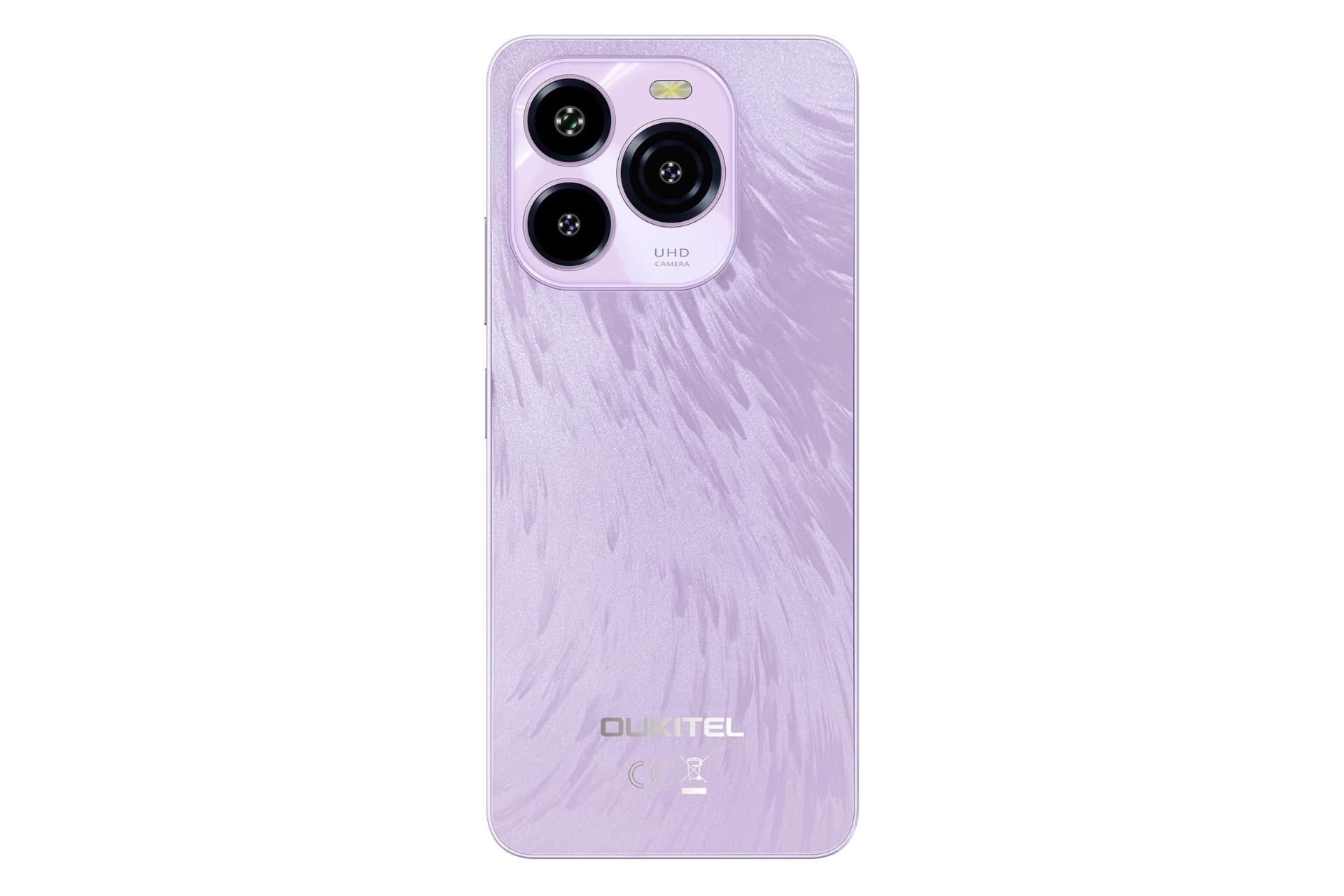 پنل پشت و چینش دوربین گوشی موبایل اوکیتل Oukitel C65 ارغوانی
