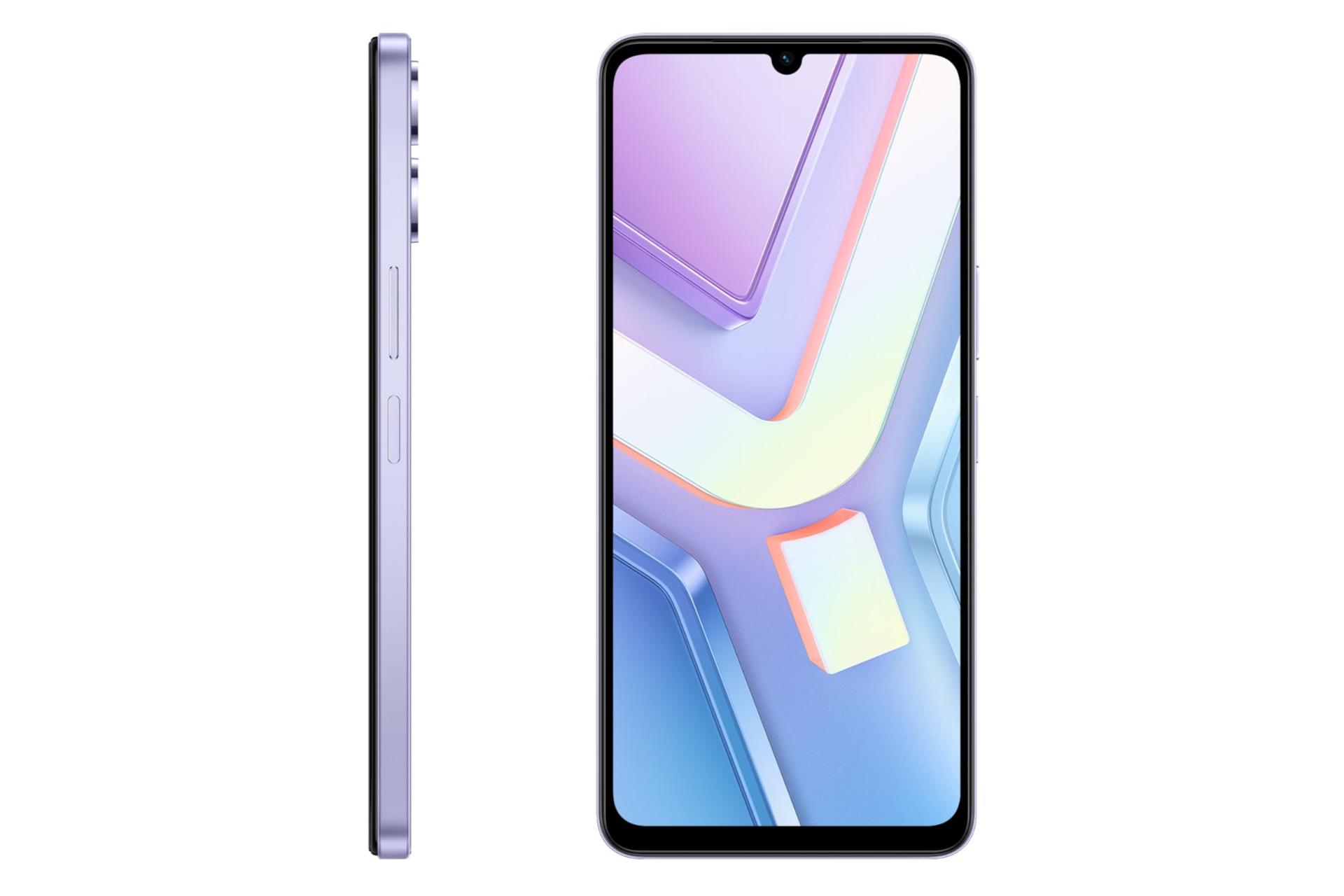 پنل جلو و فریم گوشی موبایل ویوو vivo Y19s GT ارغوانی