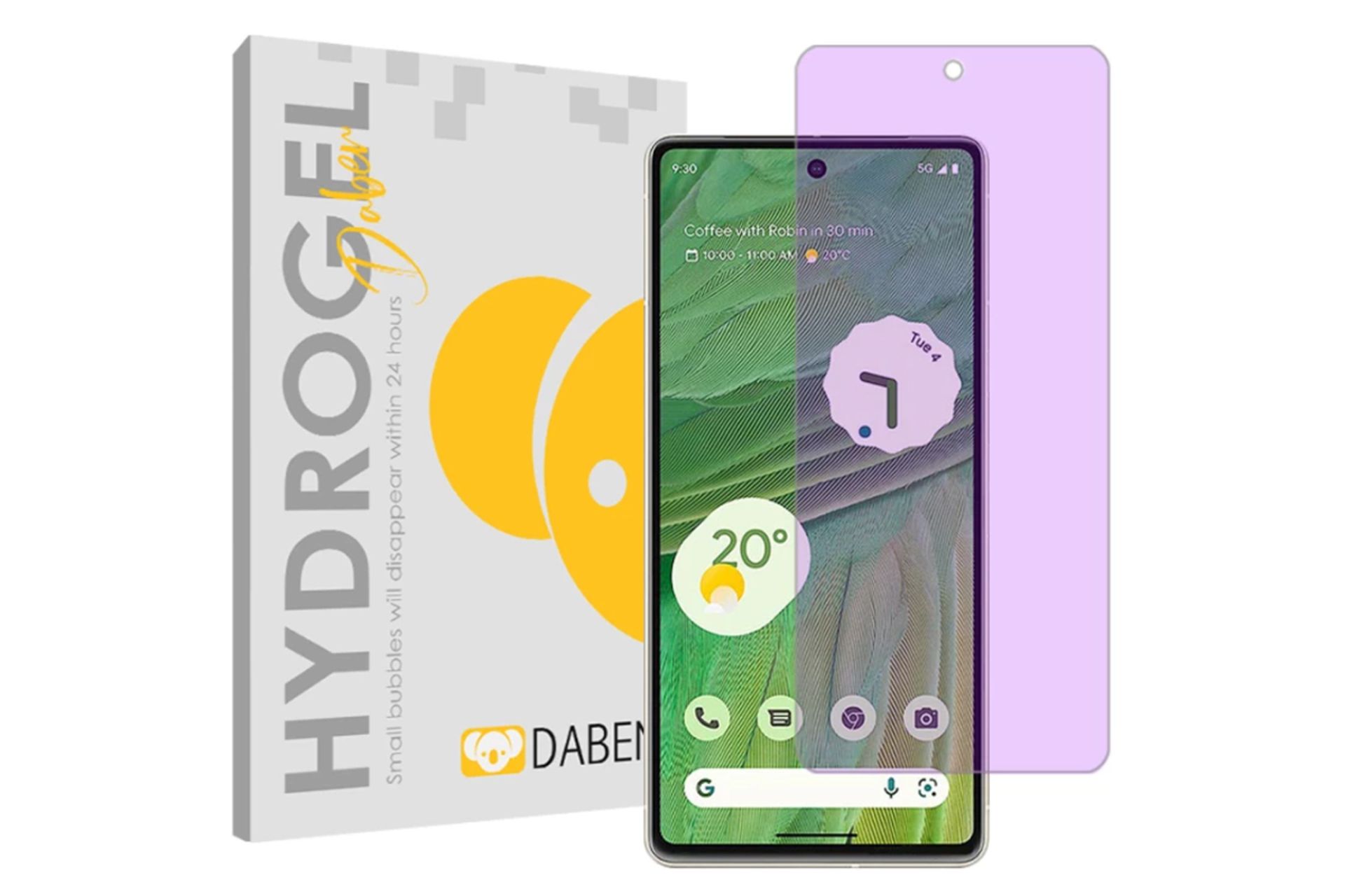 جعبه محافظ صفحه نمایش گوشی دبن مدل Tough آنتی پرپل مناسب گوگل Pixel 7