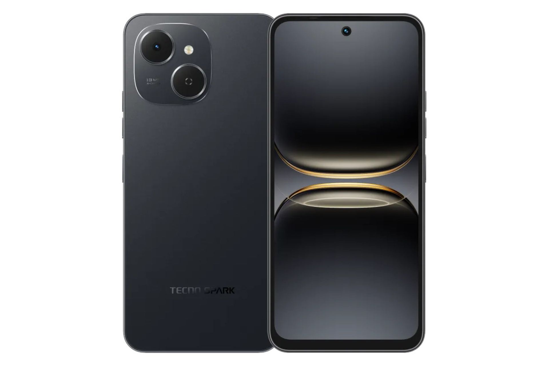 پنل جلو و پشت گوشی موبایل اسپارک 40C تکنو مشکی / Tecno Spark 40C