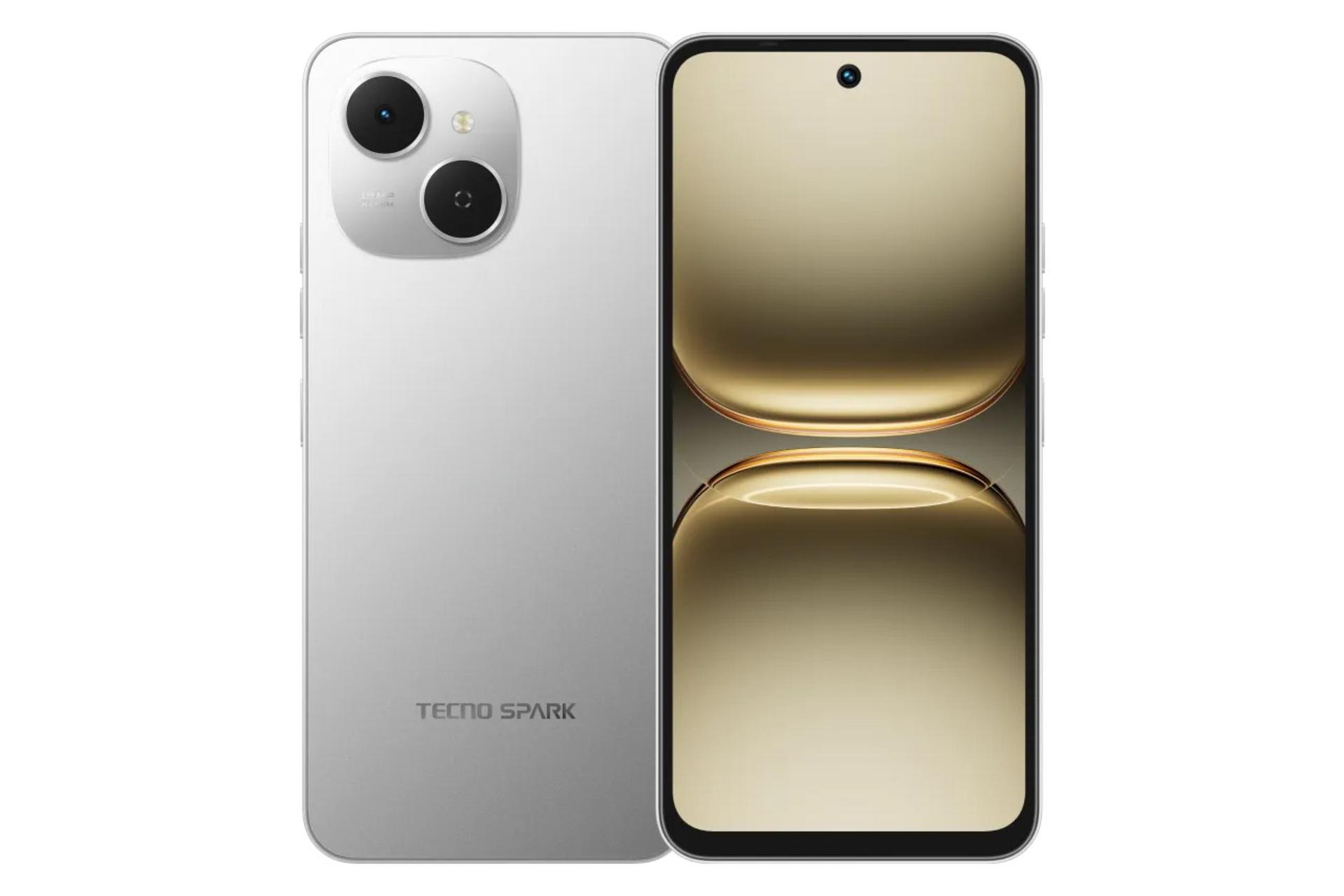 پنل جلو و پشت گوشی موبایل اسپارک 40C تکنو خاکستری / Tecno Spark 40C