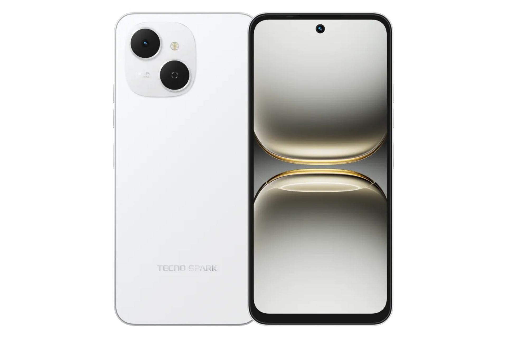 پنل جلو و پشت گوشی موبایل اسپارک 40C تکنو سفید / Tecno Spark 40C