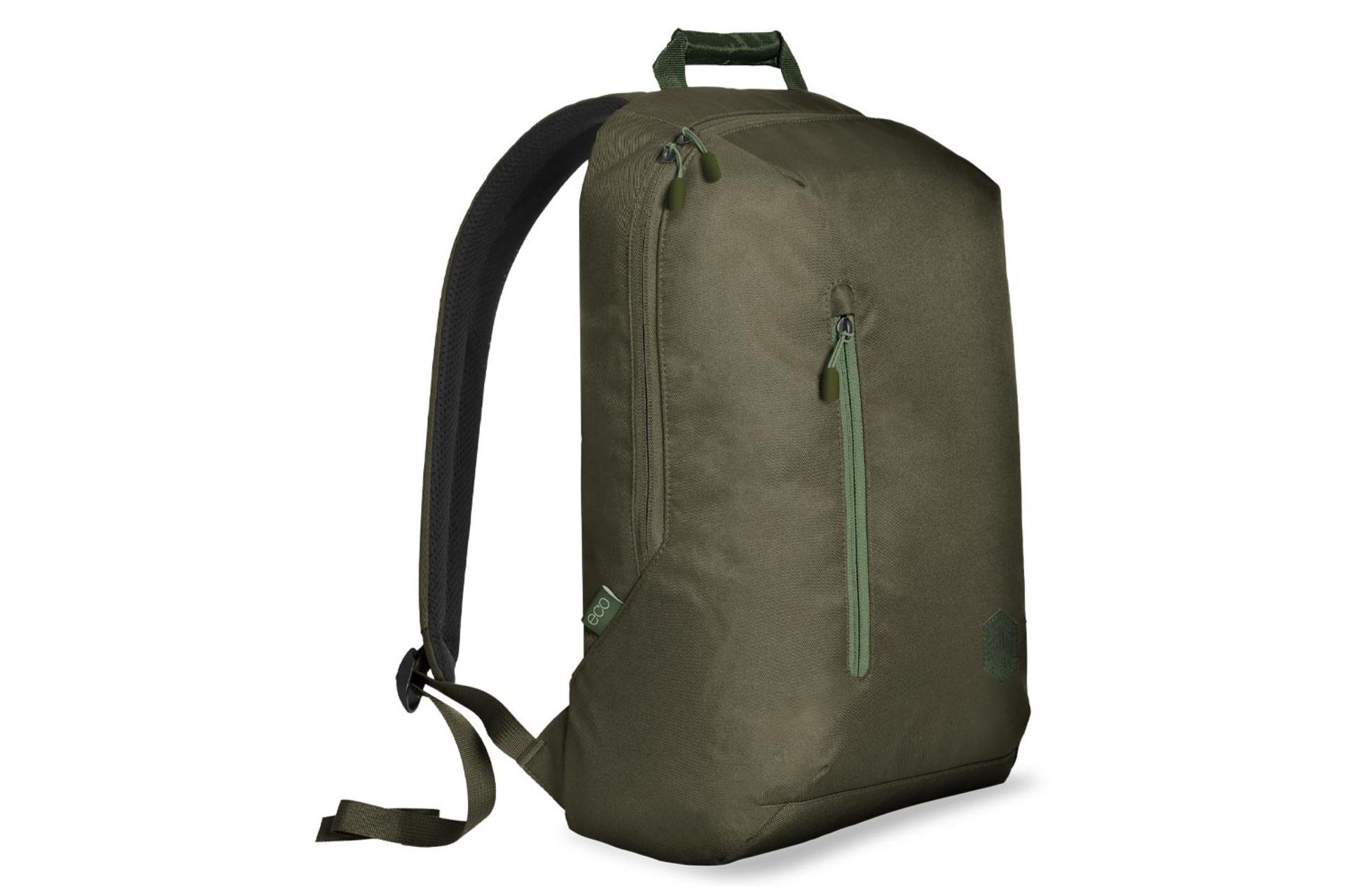 نمای سمت چپ کیف لپ تاپ کوله پشتی لپ تاپ اس تی ام Eco 15L مناسب 15.6 اینچ